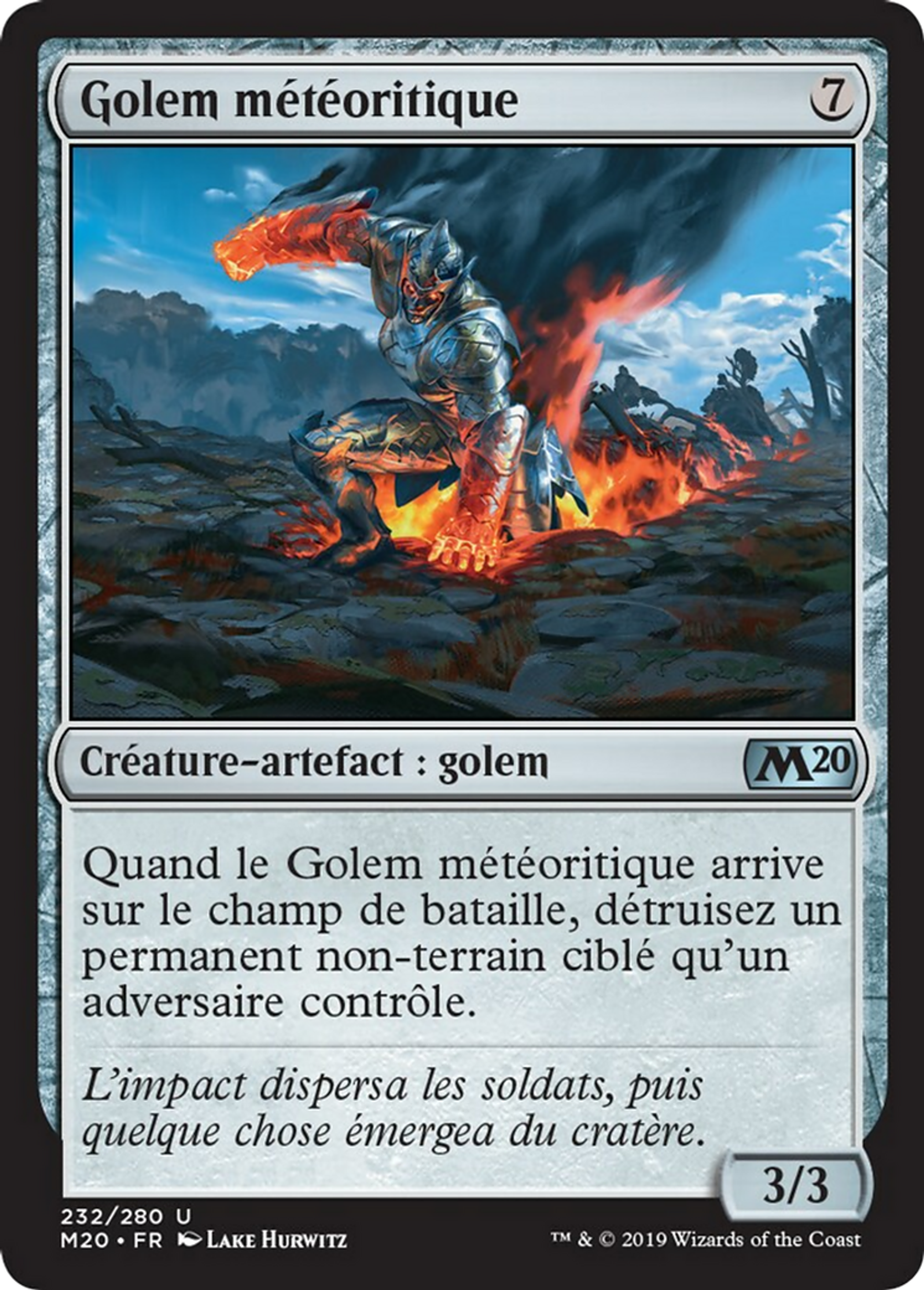 Golem météoritique — Core Set 2020 — Magic: The Gathering