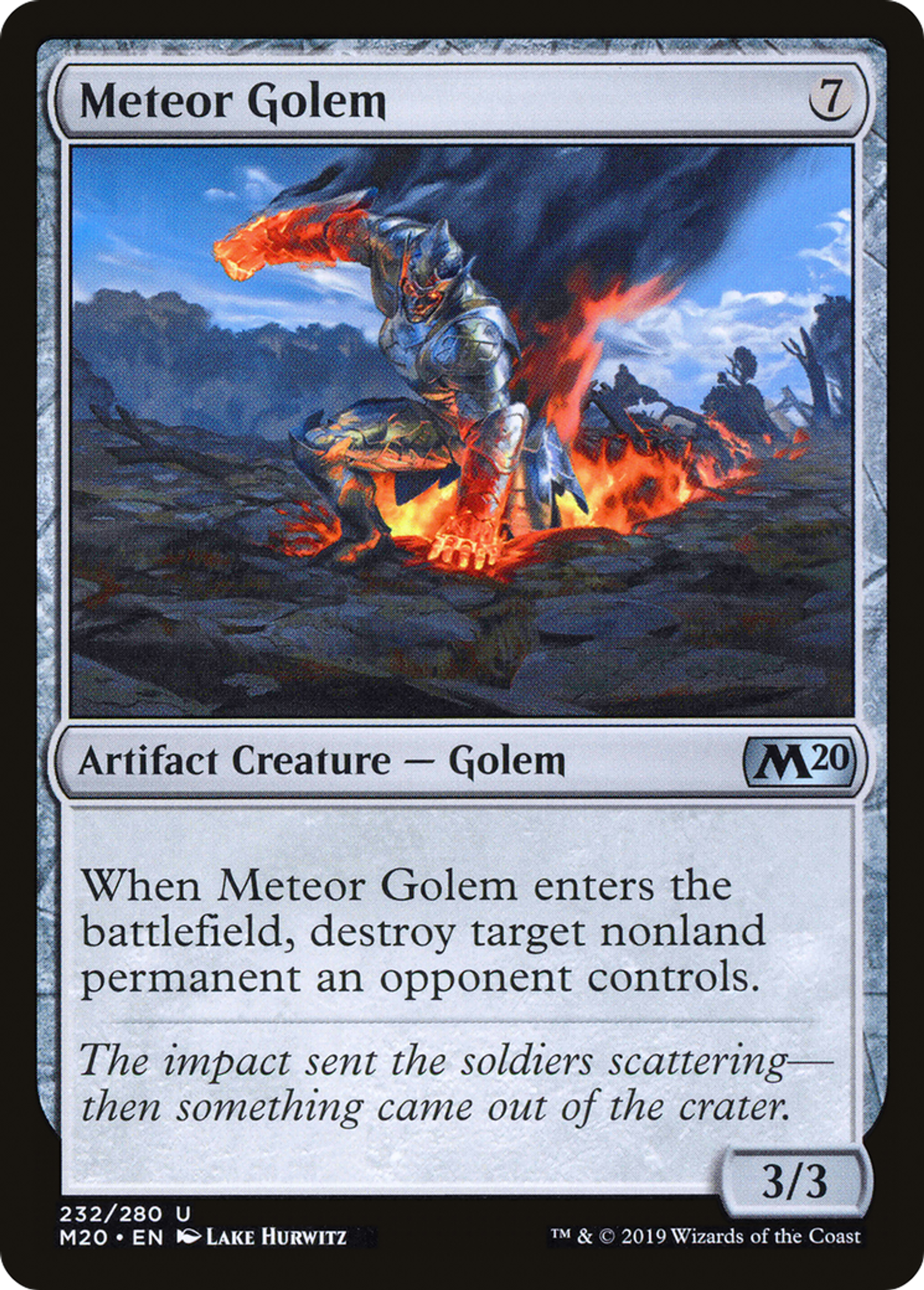 Golem météoritique — Core Set 2020 — Magic: The Gathering