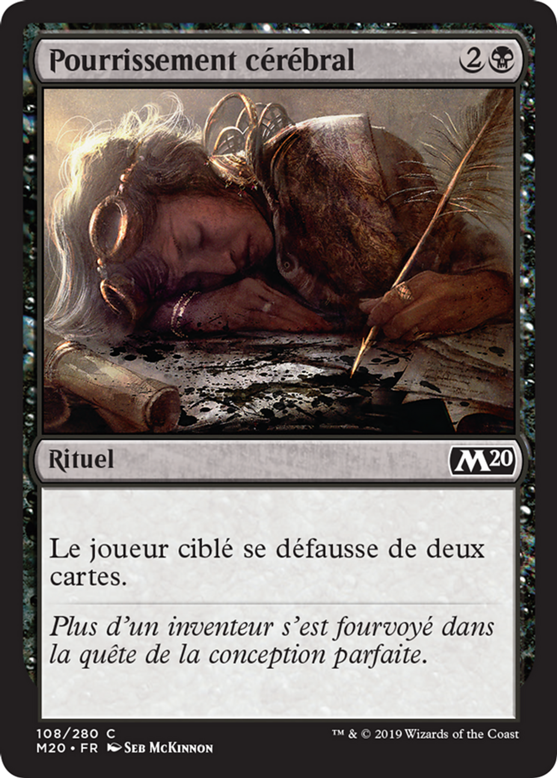 Pourrissement cérébral — Core Set 2020 — Magic: The Gathering