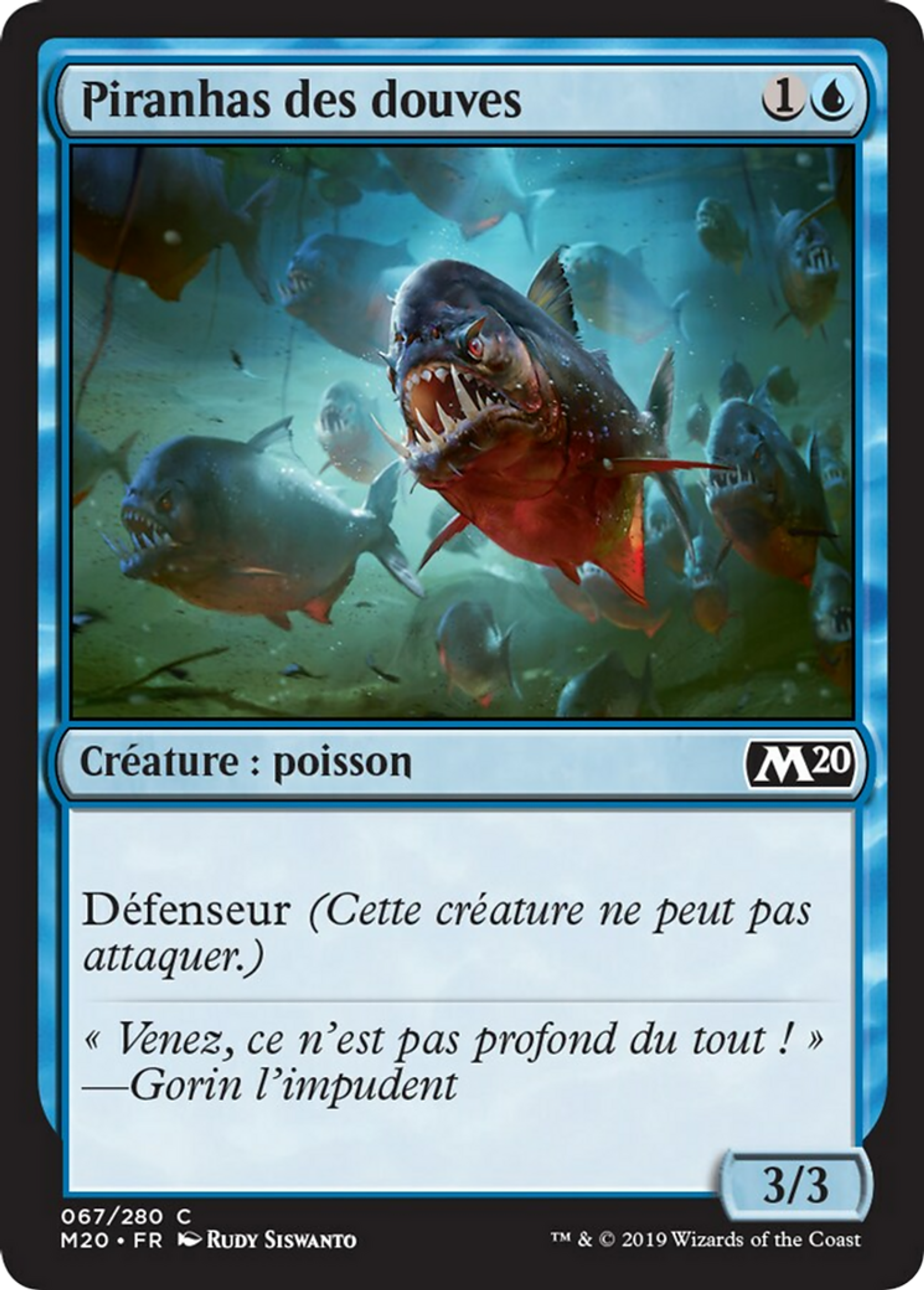 Piranhas des douves — Core Set 2020 — Magic: The Gathering