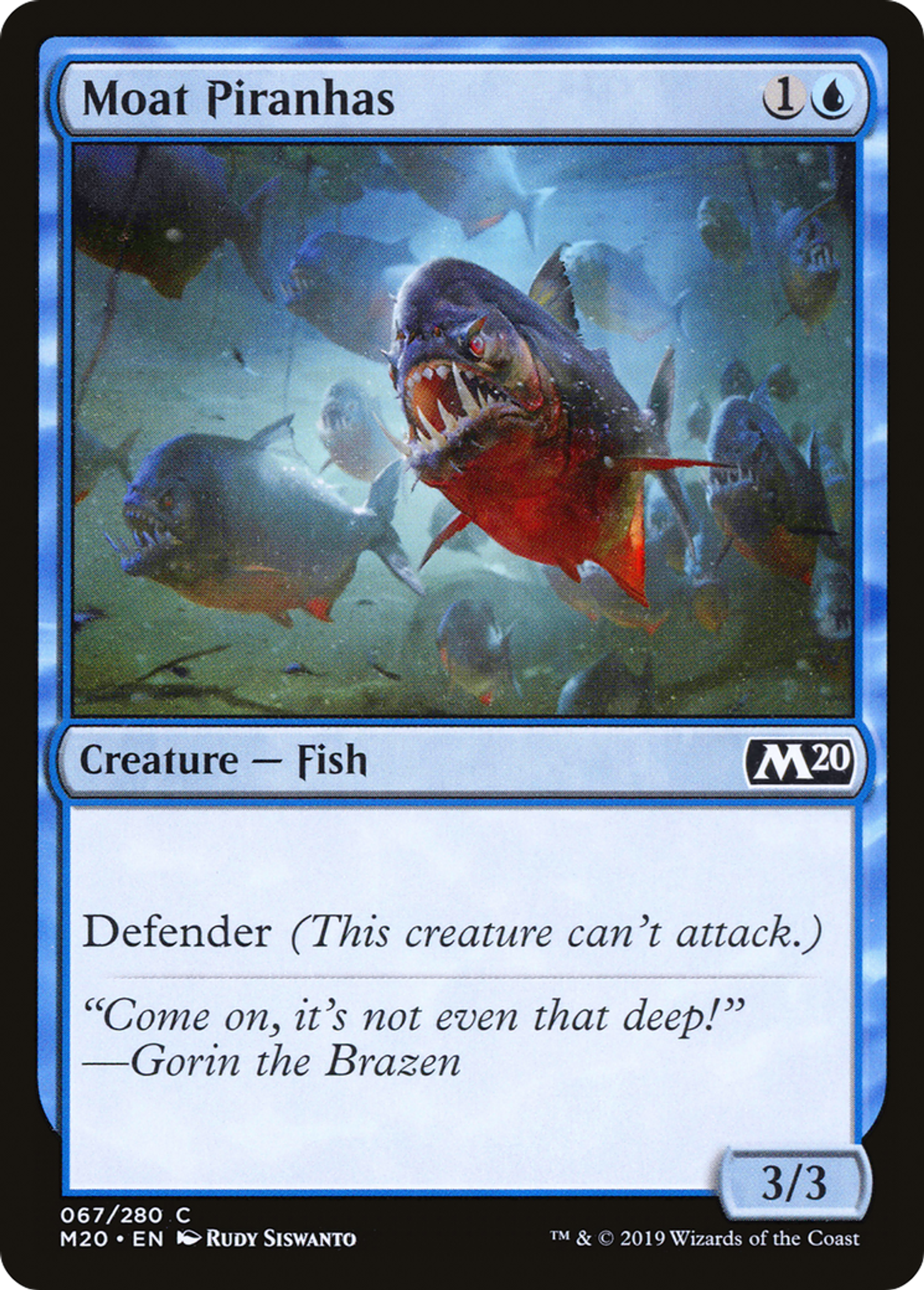 Moat Piranhas — Core Set 2020 — Magic: The Gathering