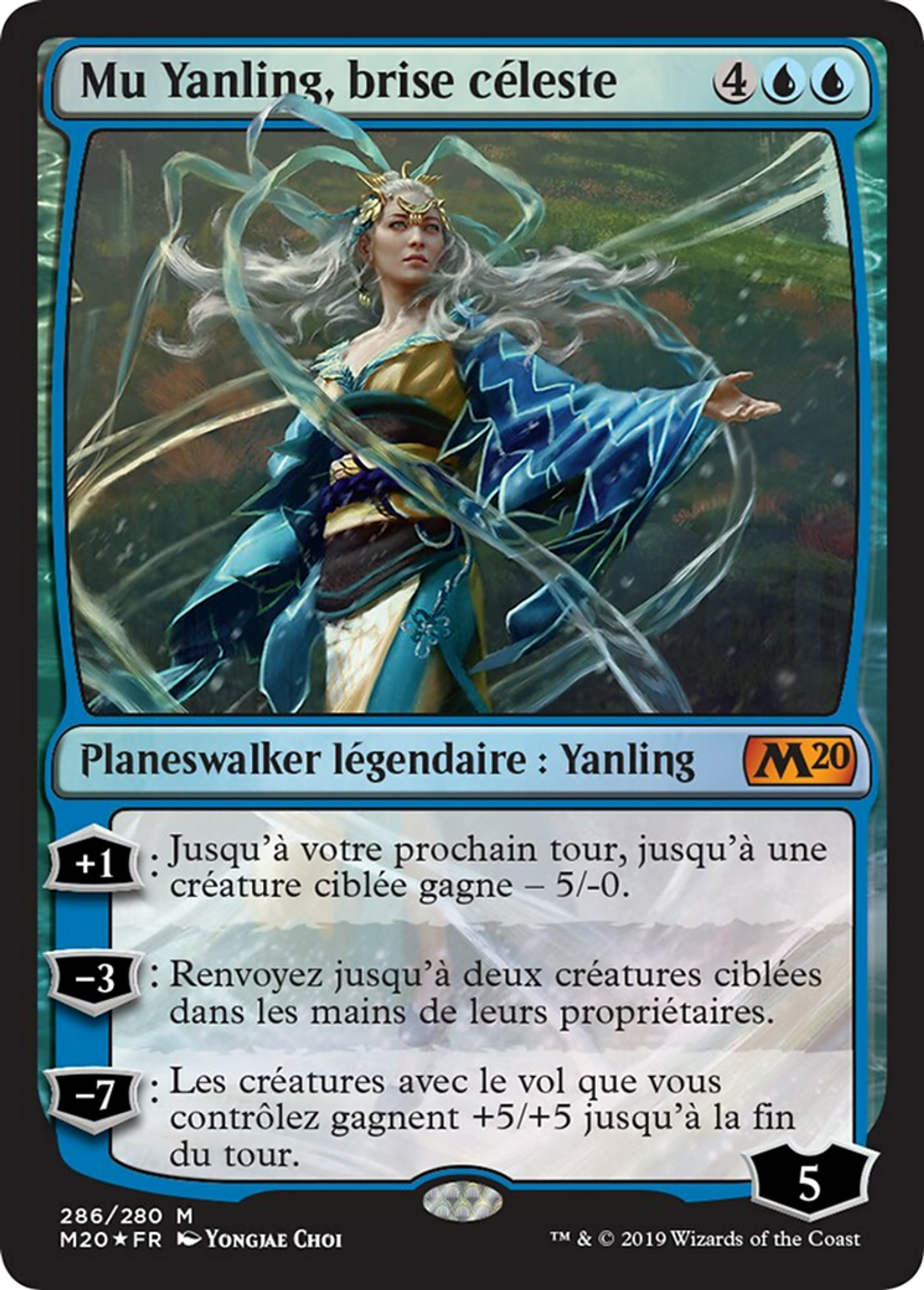 Mu Yanling, brise céleste — Core Set 2020 — Magic: The Gathering