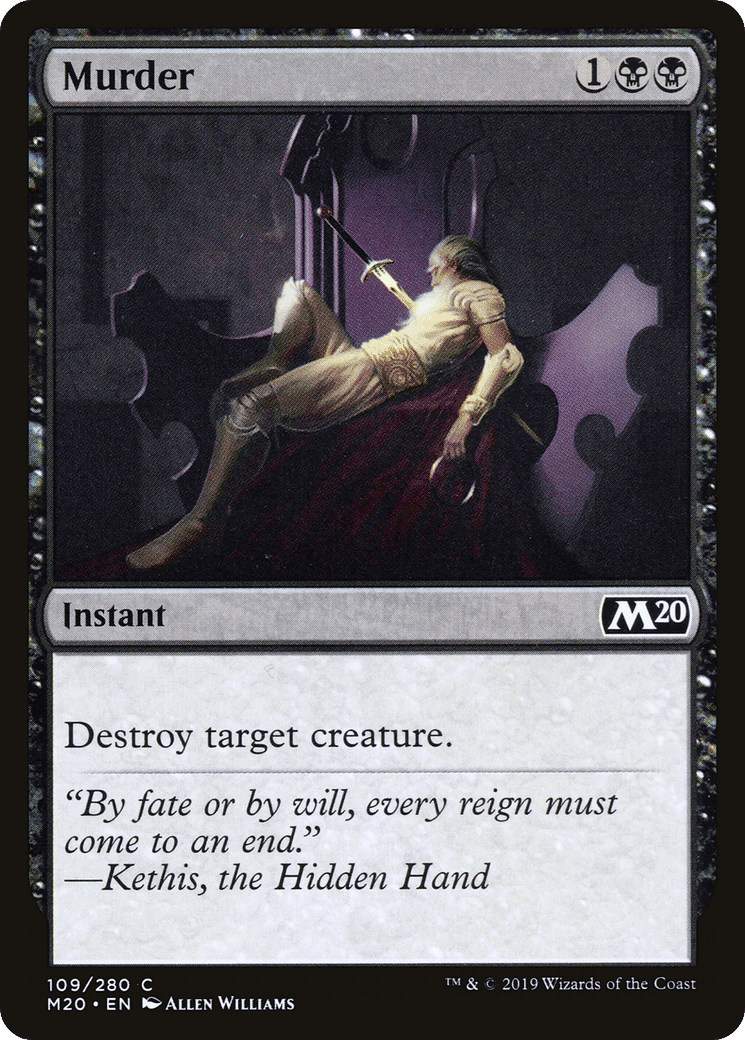 Murder — Core Set 2020 — Magic: The Gathering