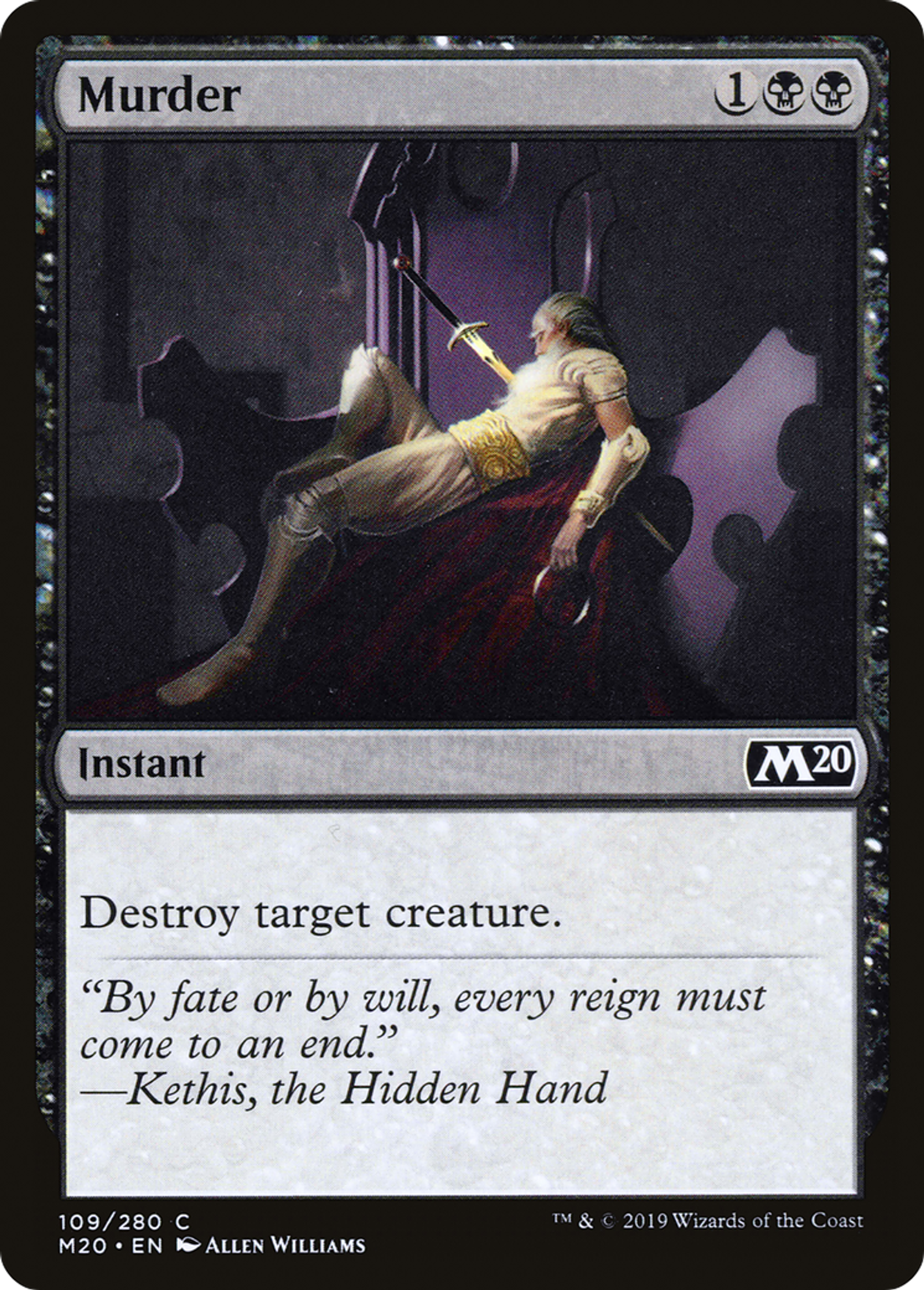 Murder — Core Set 2020 — Magic: The Gathering