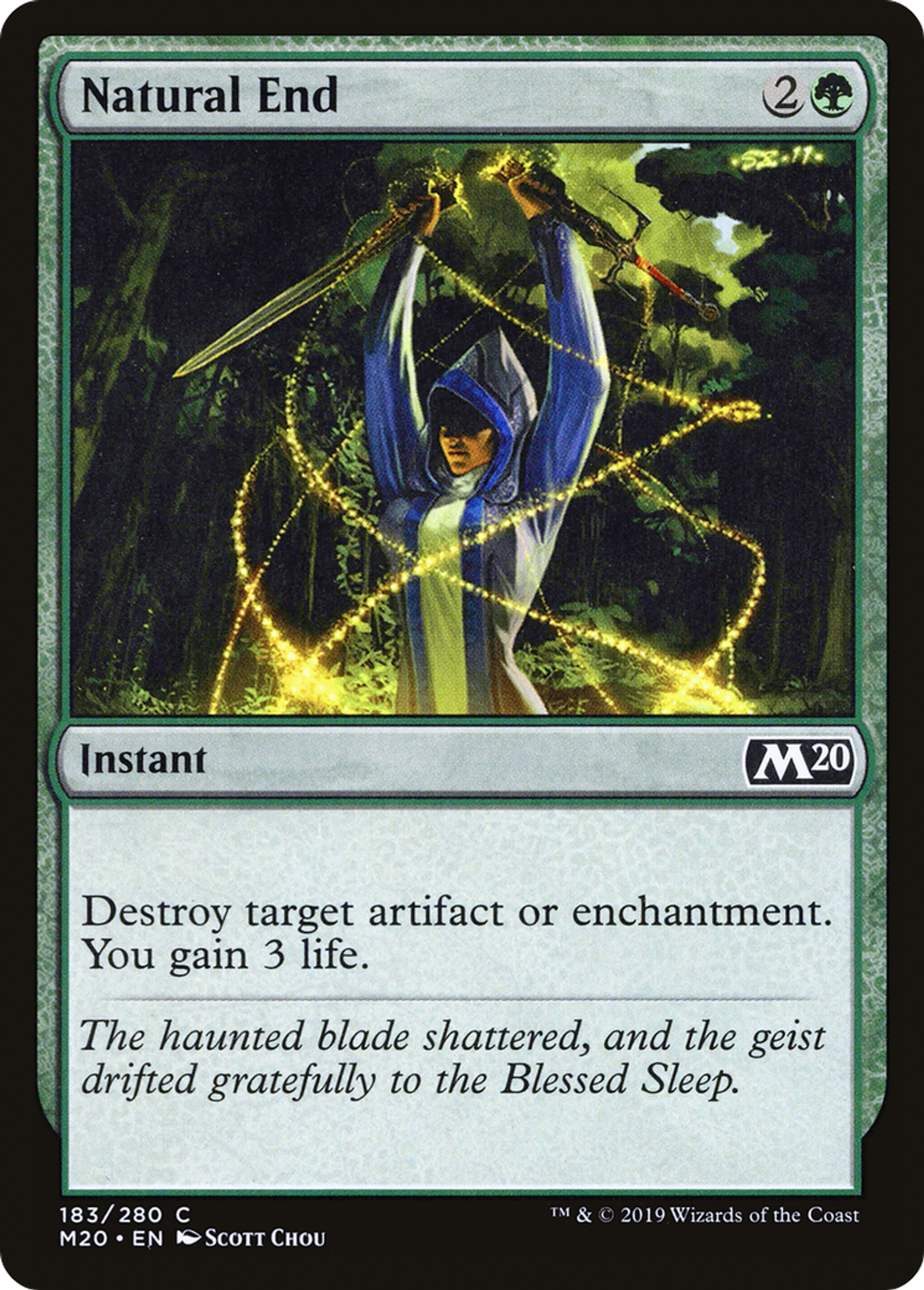 Natural End — Core Set 2020 — Magic: The Gathering