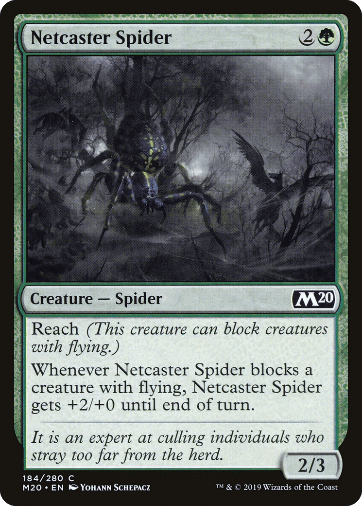 Netcaster Spider — Core Set 2020 — Magic: The Gathering
