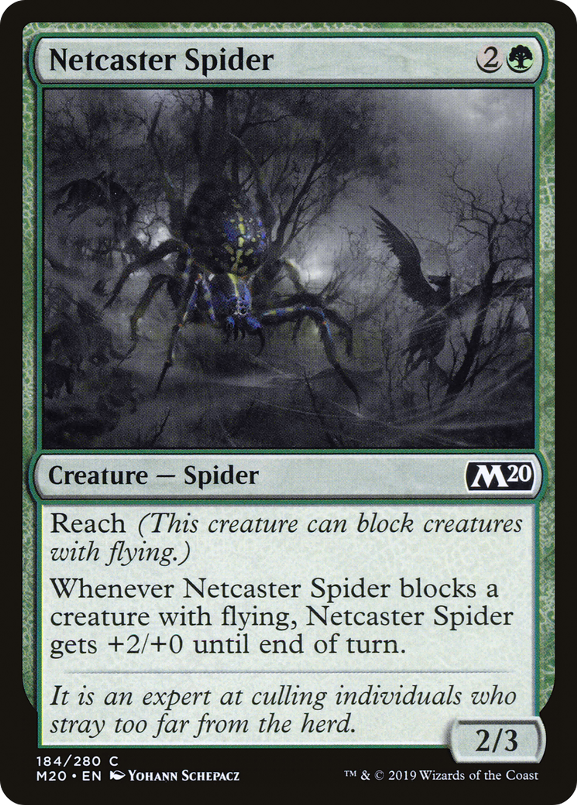 Netcaster Spider — Core Set 2020 — Magic: The Gathering