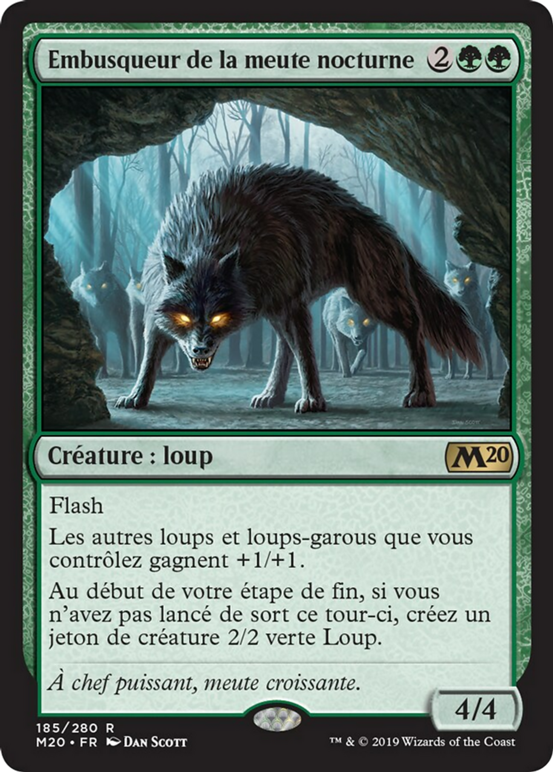 Embusqueur de la meute nocturne — Core Set 2020 — Magic: The Gathering