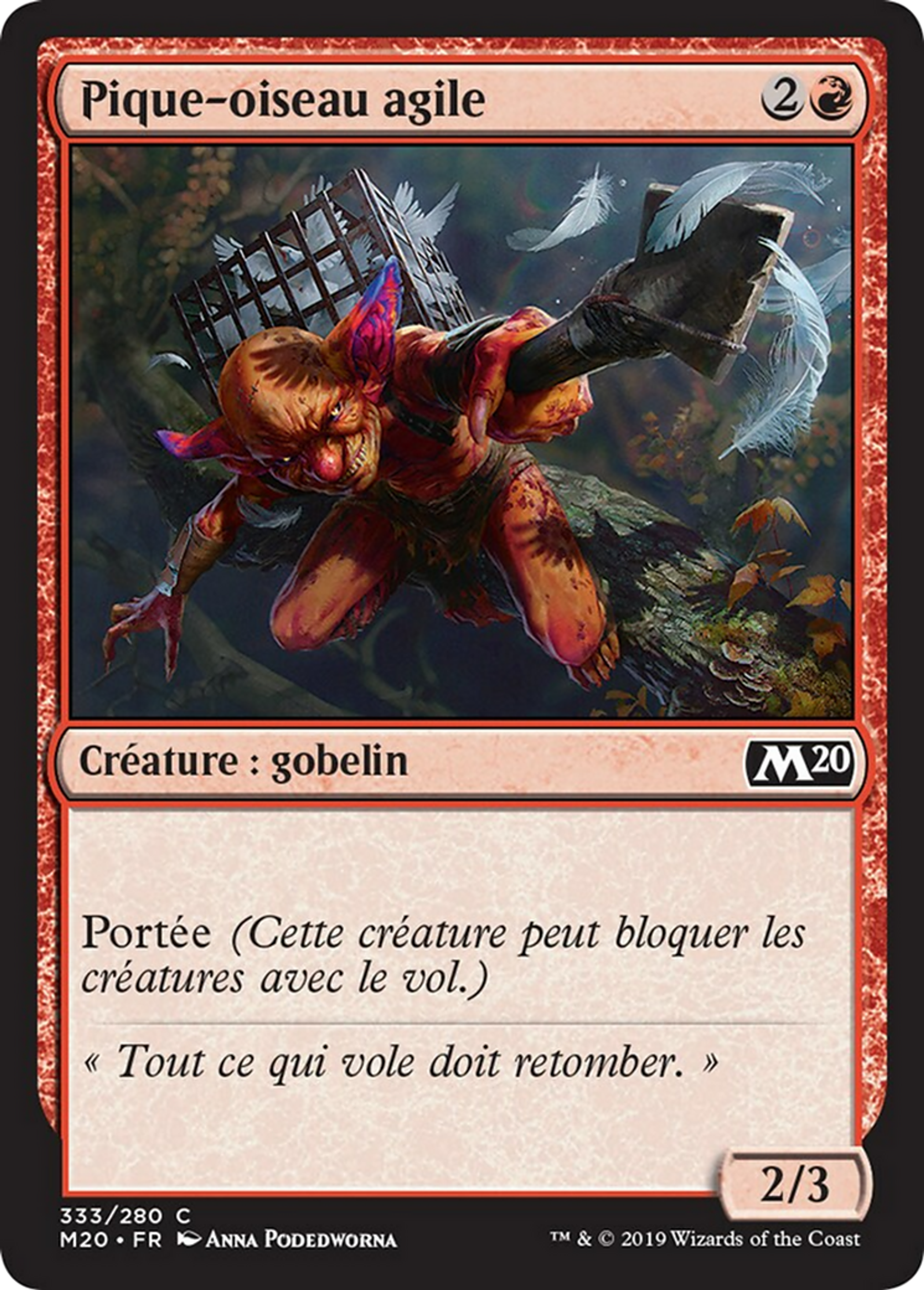 Pique-oiseau agile — Core Set 2020 — Magic: The Gathering