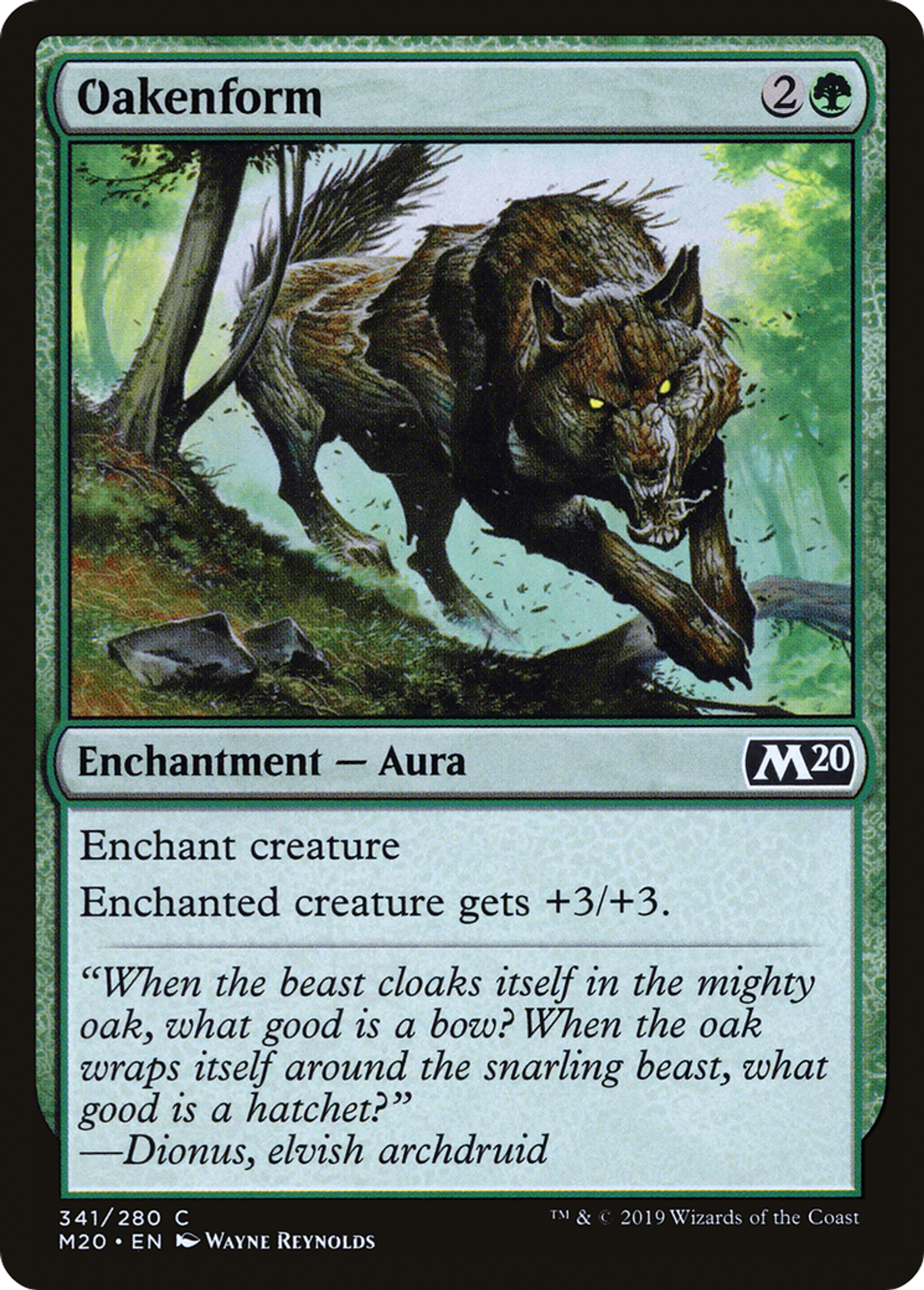 Oakenform — Core Set 2020 — Magic: The Gathering