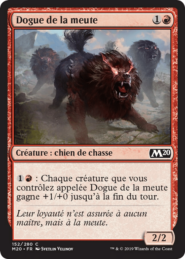 Dogue de la meute — Core Set 2020 — Magic: The Gathering