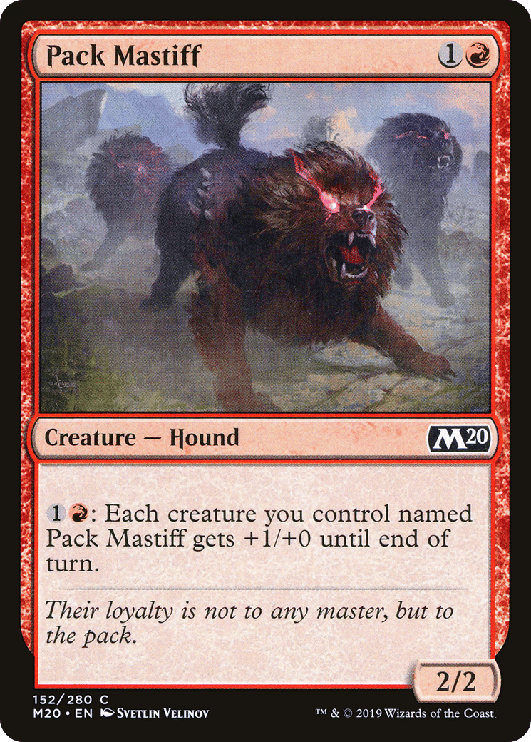 Pack Mastiff — Core Set 2020 — Magic: The Gathering