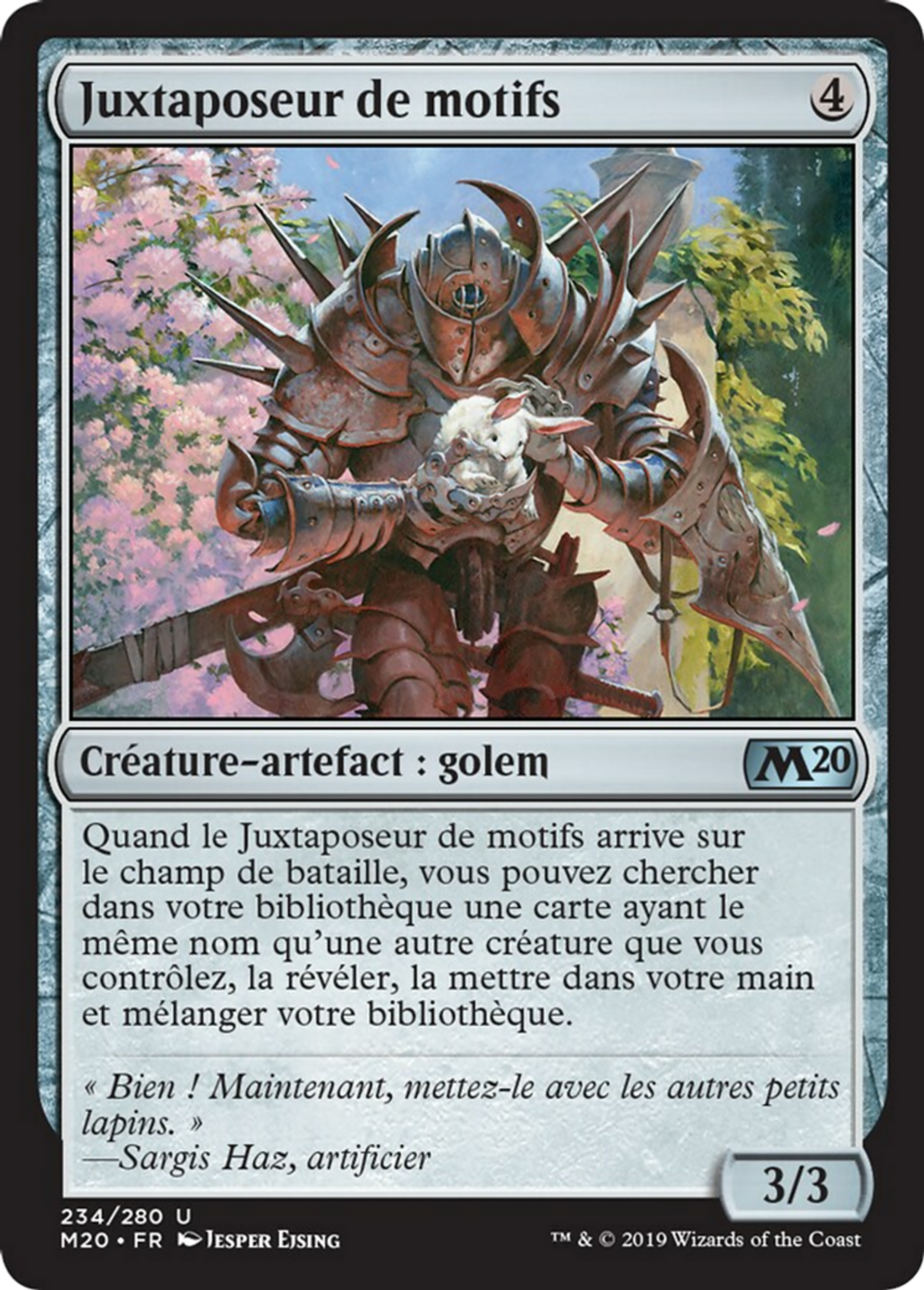 Juxtaposeur de motifs — Core Set 2020 — Magic: The Gathering