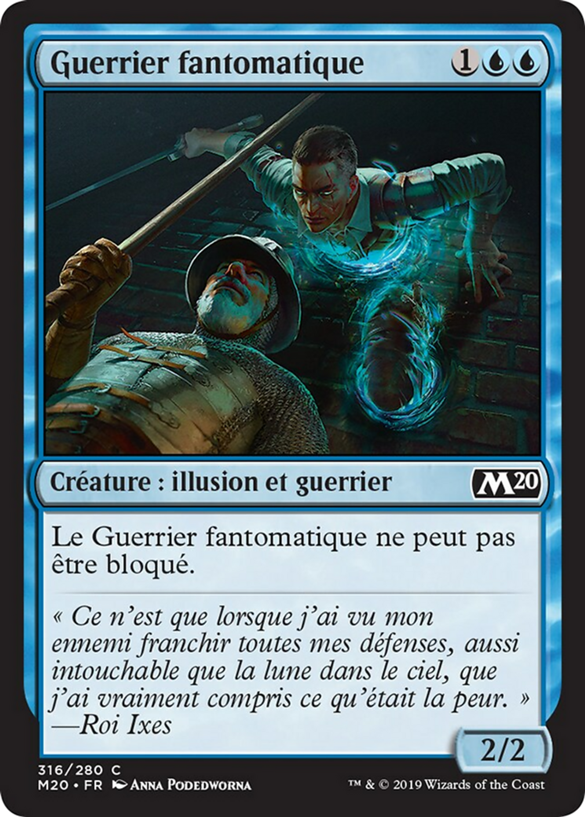 Guerrier fantomatique — Core Set 2020 — Magic: The Gathering