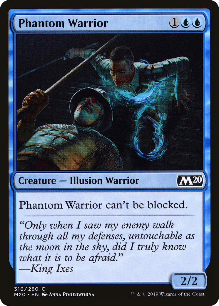 Phantom Warrior — Core Set 2020 — Magic: The Gathering