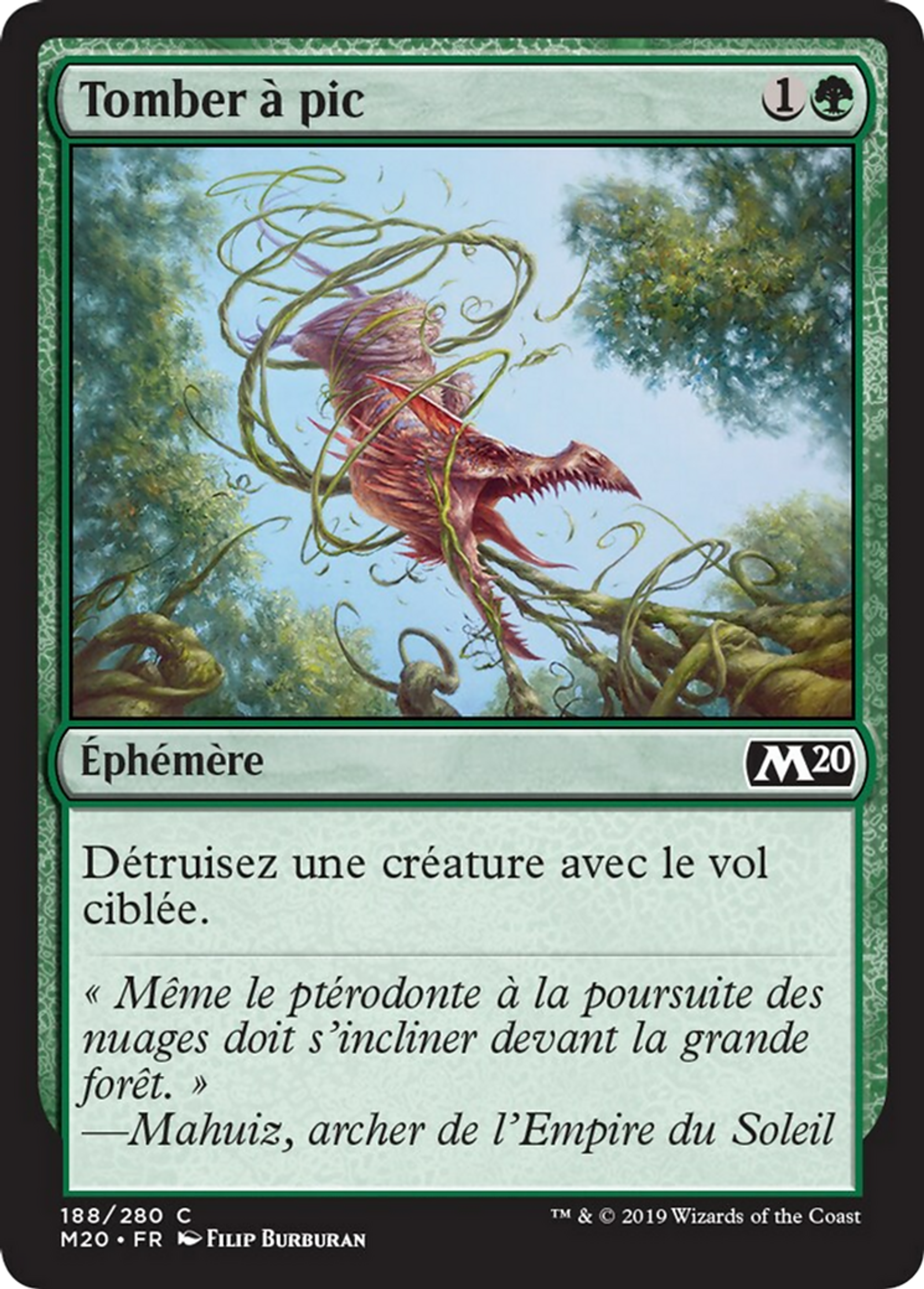 Tomber à pic — Core Set 2020 — Magic: The Gathering