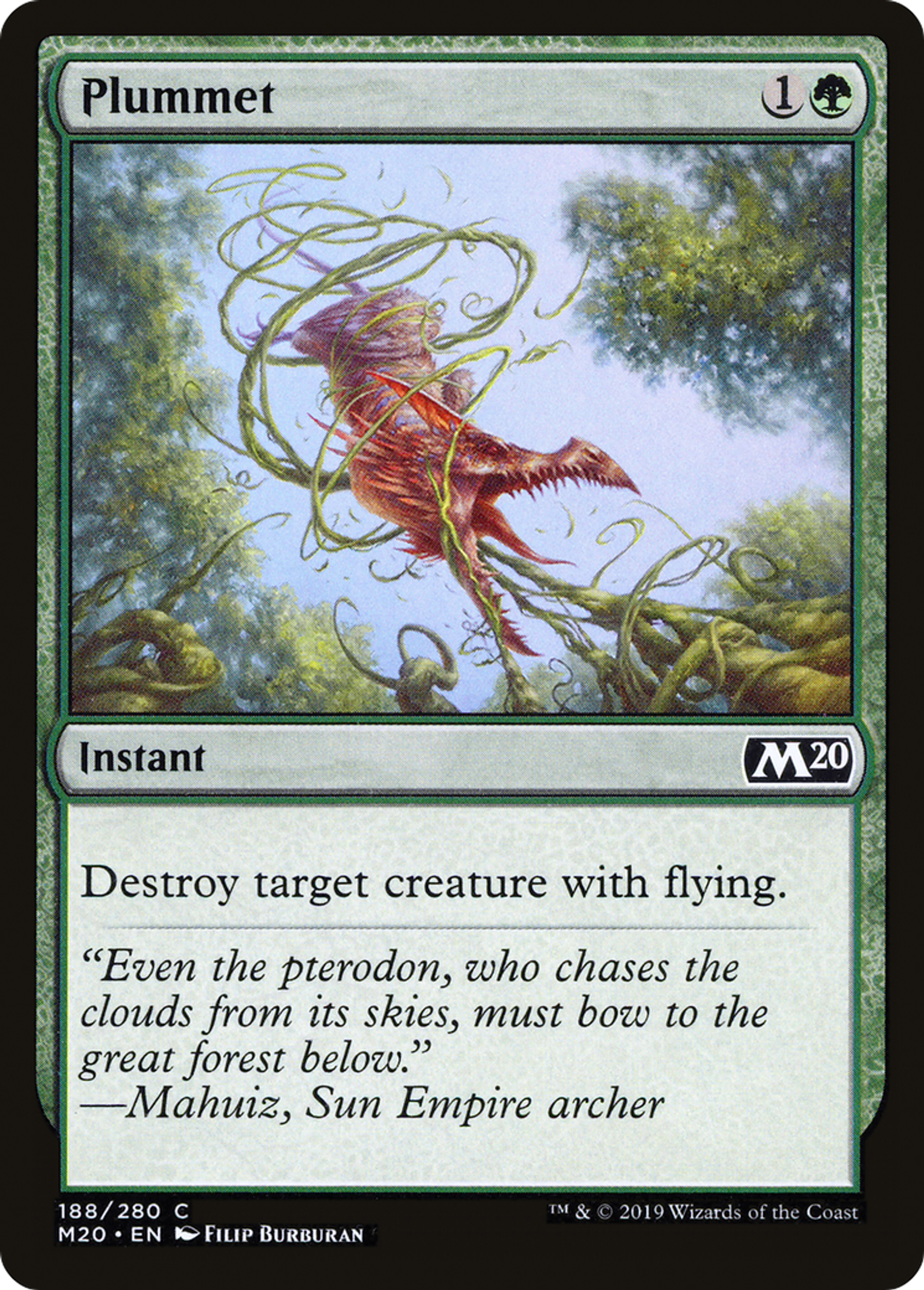 Plummet — Core Set 2020 — Magic: The Gathering