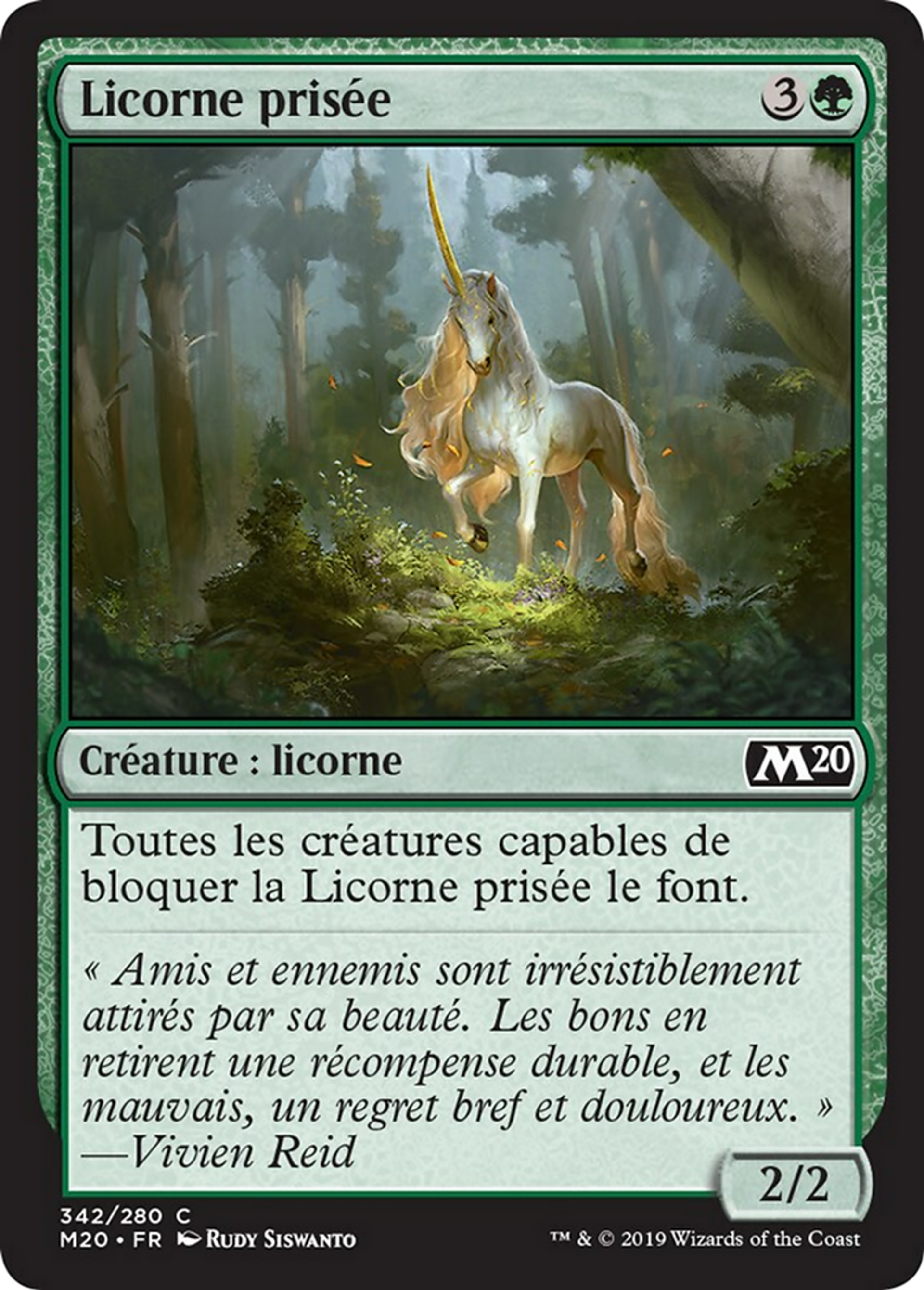 Licorne prisée — Core Set 2020 — Magic: The Gathering