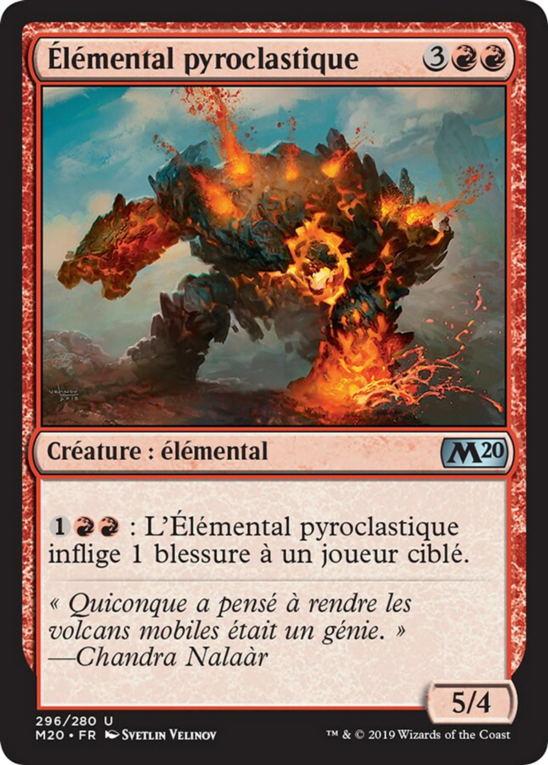 Élémental pyroclastique — Core Set 2020 — Magic: The Gathering