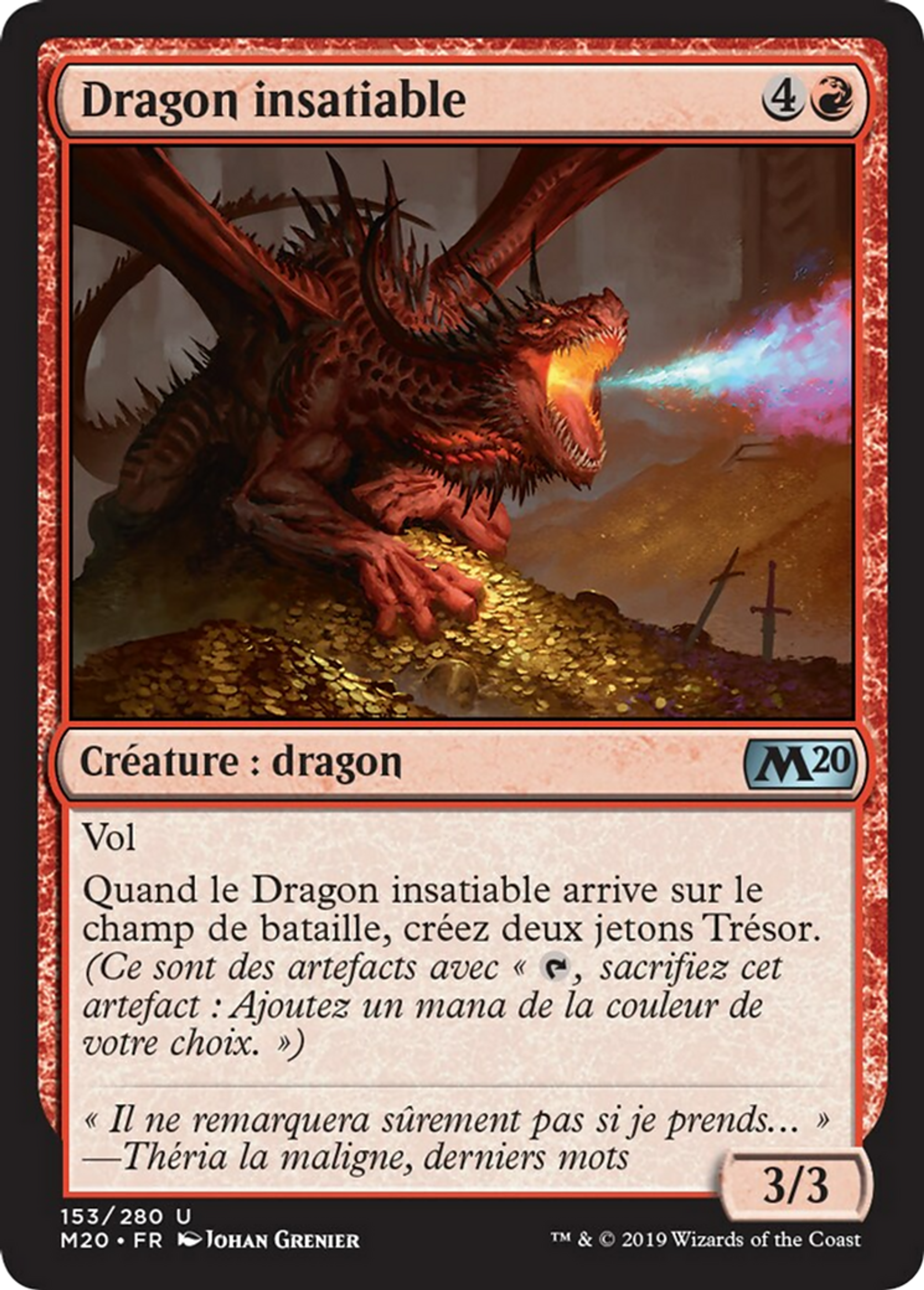 Dragon insatiable — Core Set 2020 — Magic: The Gathering