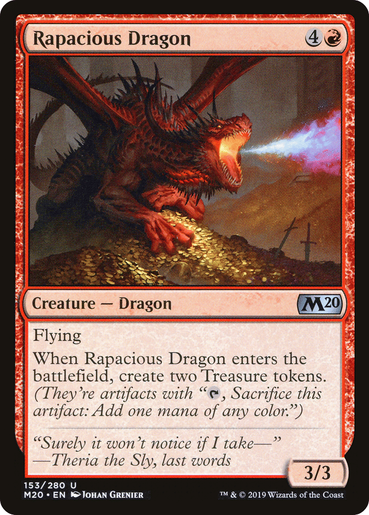 Rapacious Dragon — Core Set 2020 — Magic: The Gathering