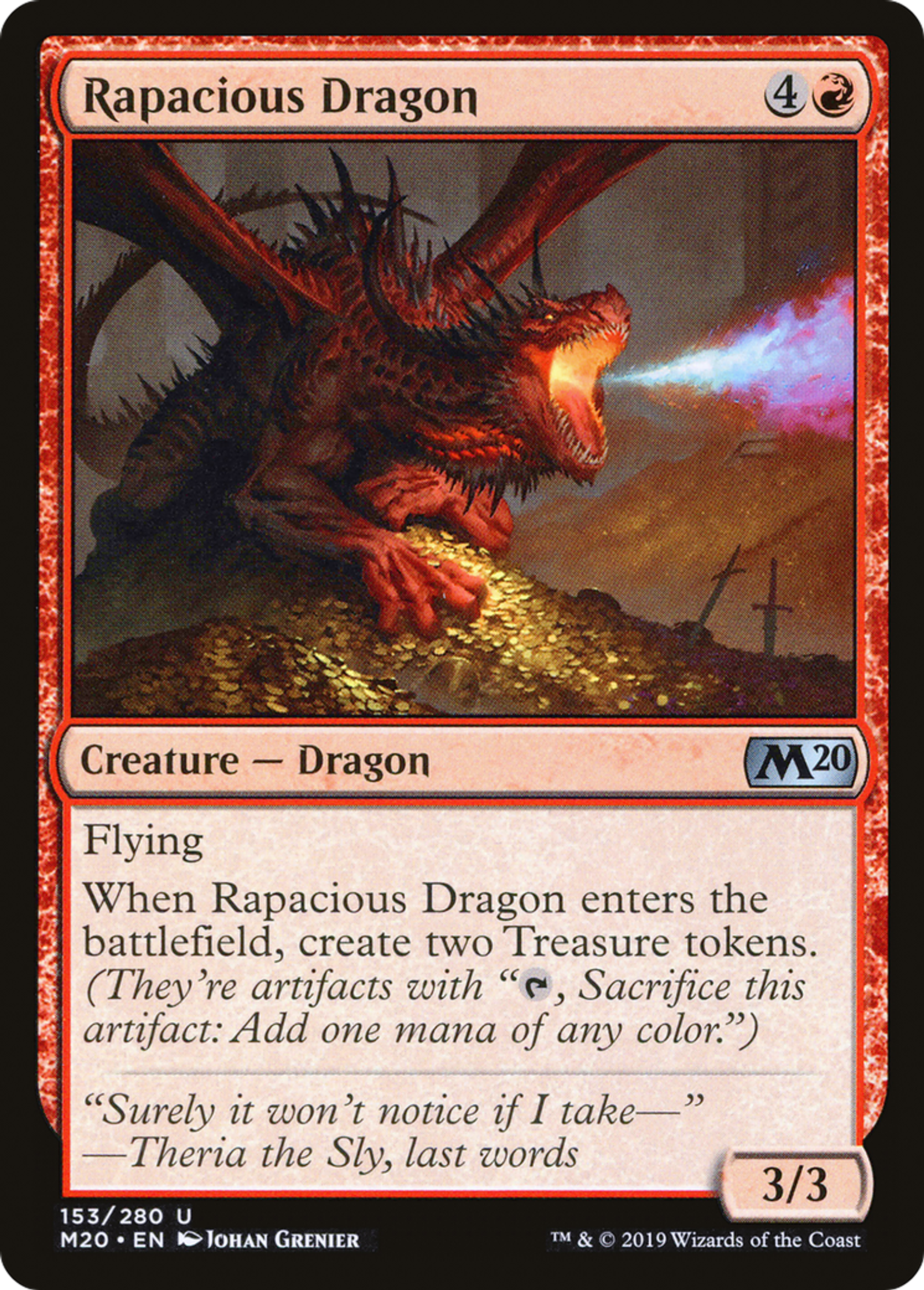 Rapacious Dragon — Core Set 2020 — Magic: The Gathering