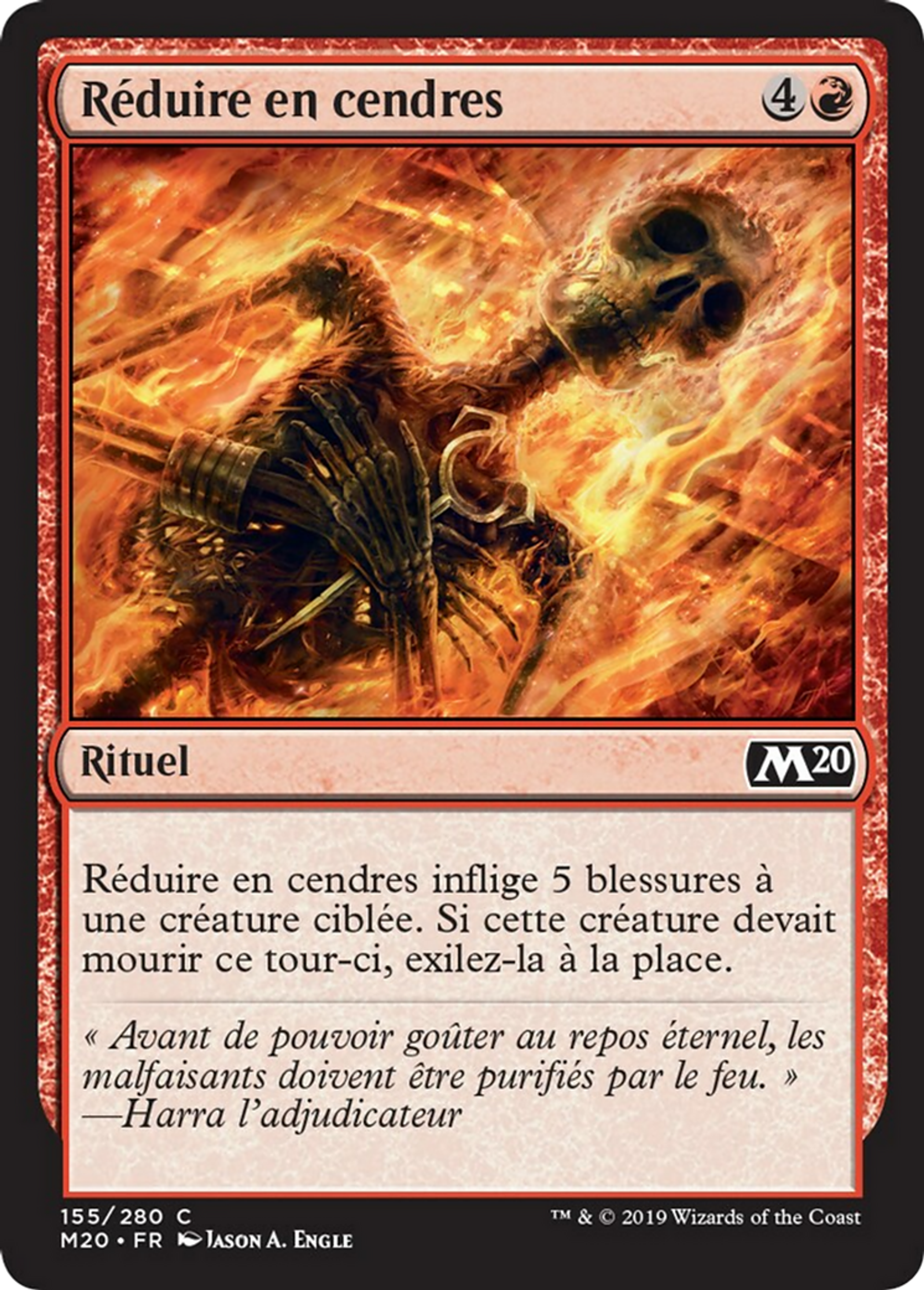 Réduire en cendres — Core Set 2020 — Magic: The Gathering