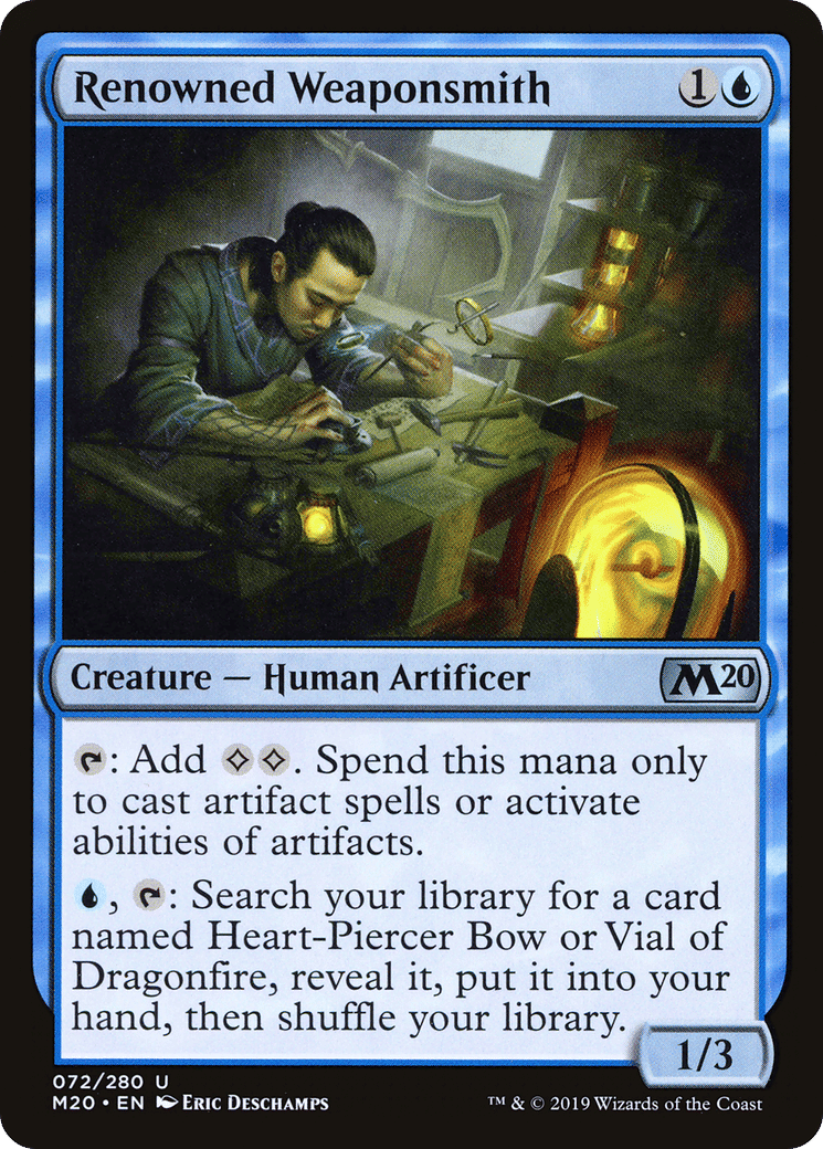 Renowned Weaponsmith — Core Set 2020 — Magic: The Gathering