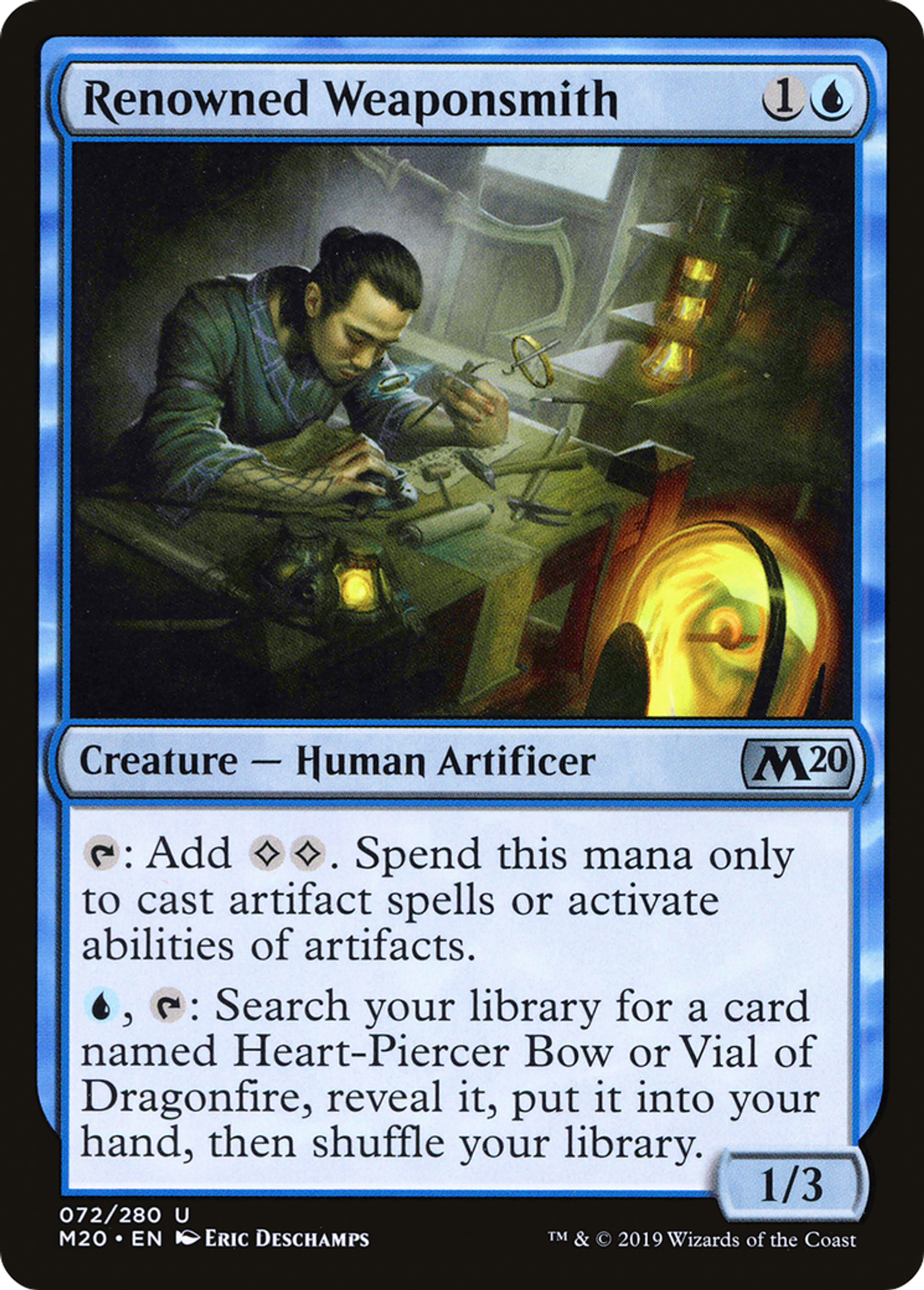 Renowned Weaponsmith — Core Set 2020 — Magic: The Gathering