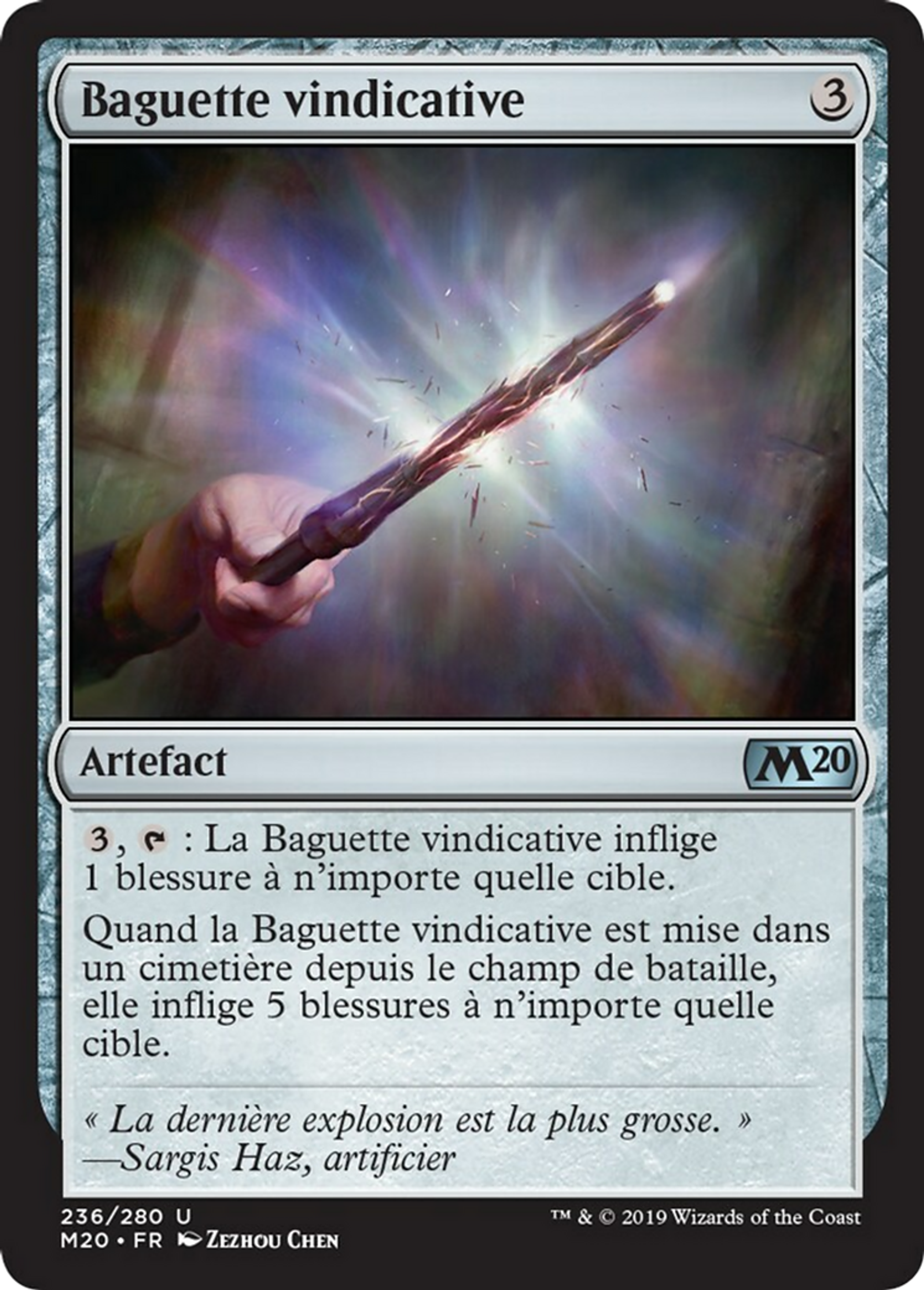 Baguette vindicative — Core Set 2020 — Magic: The Gathering