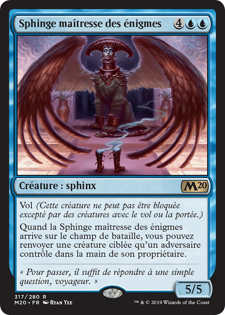 Sphinge maîtresse des énigmes — Core Set 2020 — Magic: The Gathering