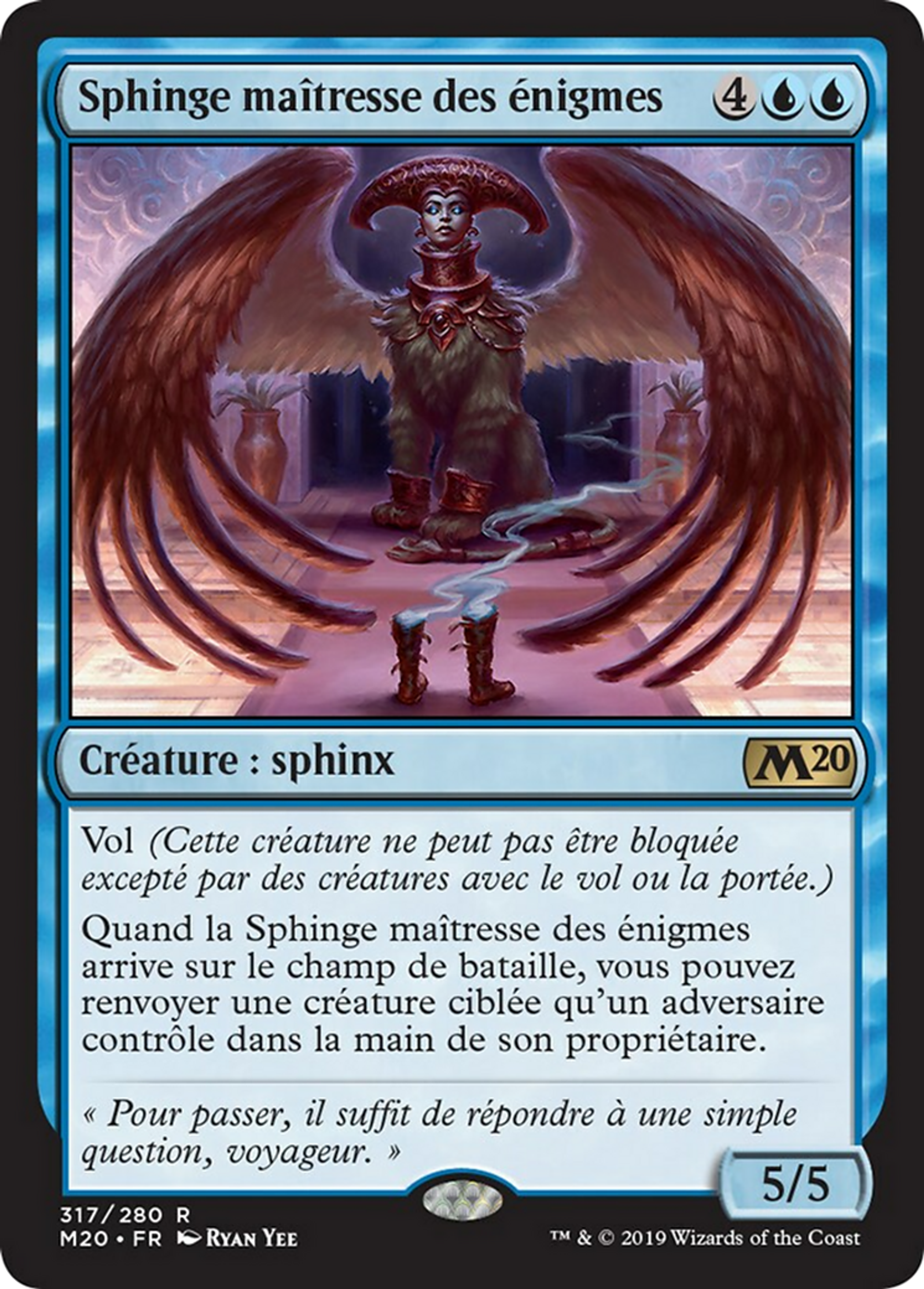 Sphinge maîtresse des énigmes — Core Set 2020 — Magic: The Gathering