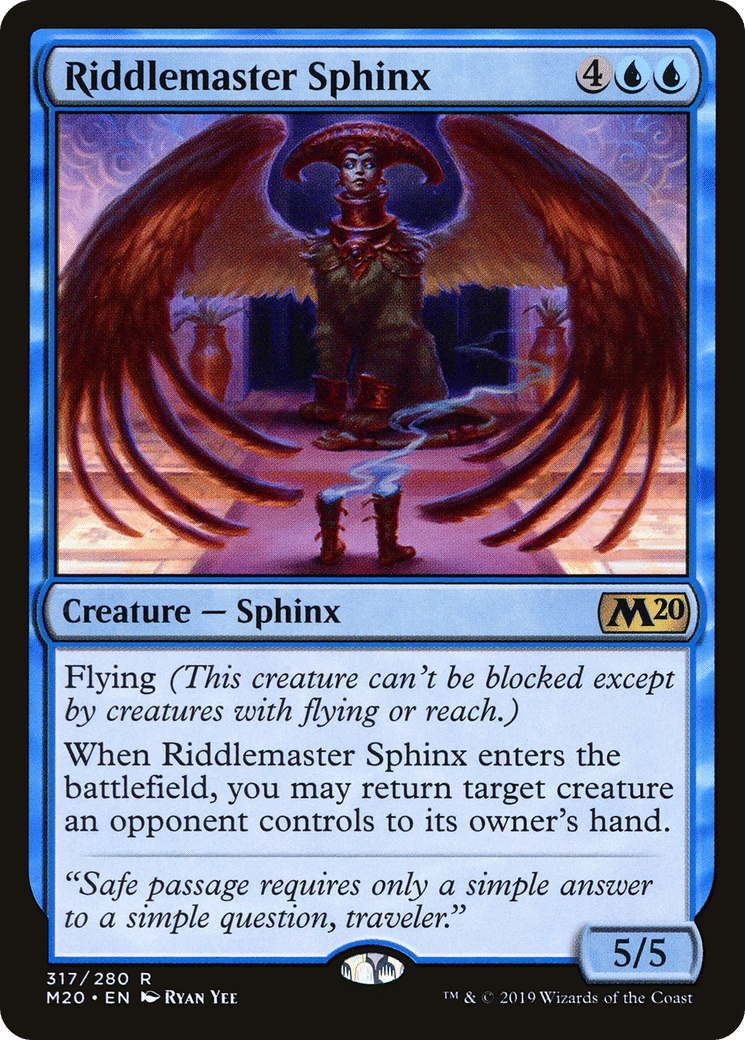 Riddlemaster Sphinx — Core Set 2020 — Magic: The Gathering
