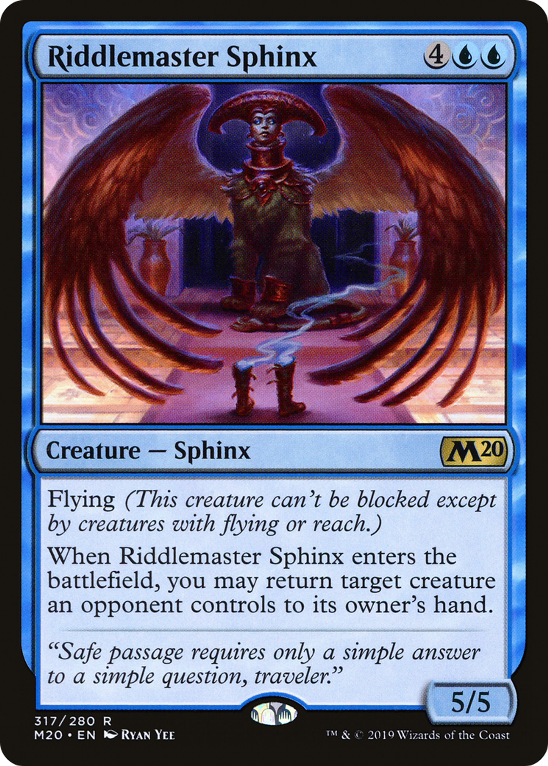 Riddlemaster Sphinx — Core Set 2020 — Magic: The Gathering