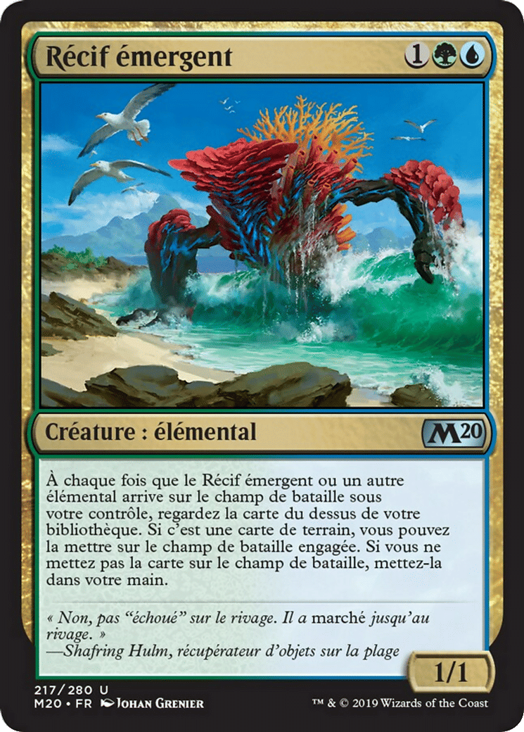 Récif émergent — Core Set 2020 — Magic: The Gathering