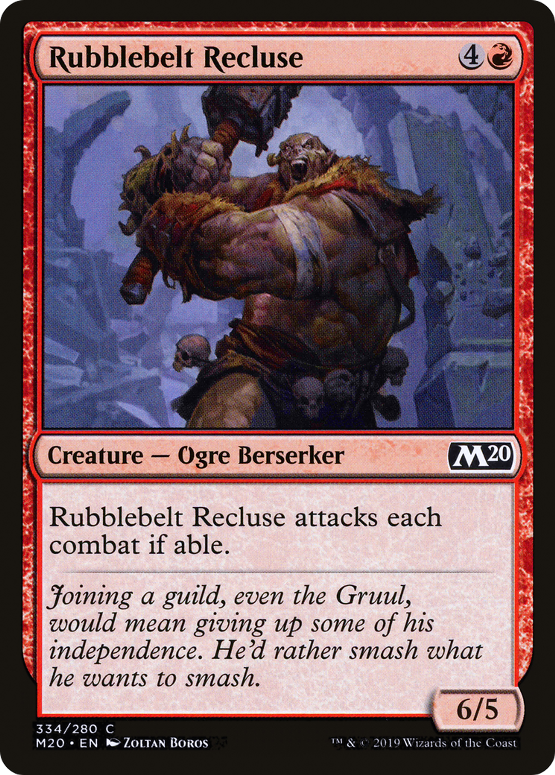 Rubblebelt Recluse — Core Set 2020 — Magic: The Gathering