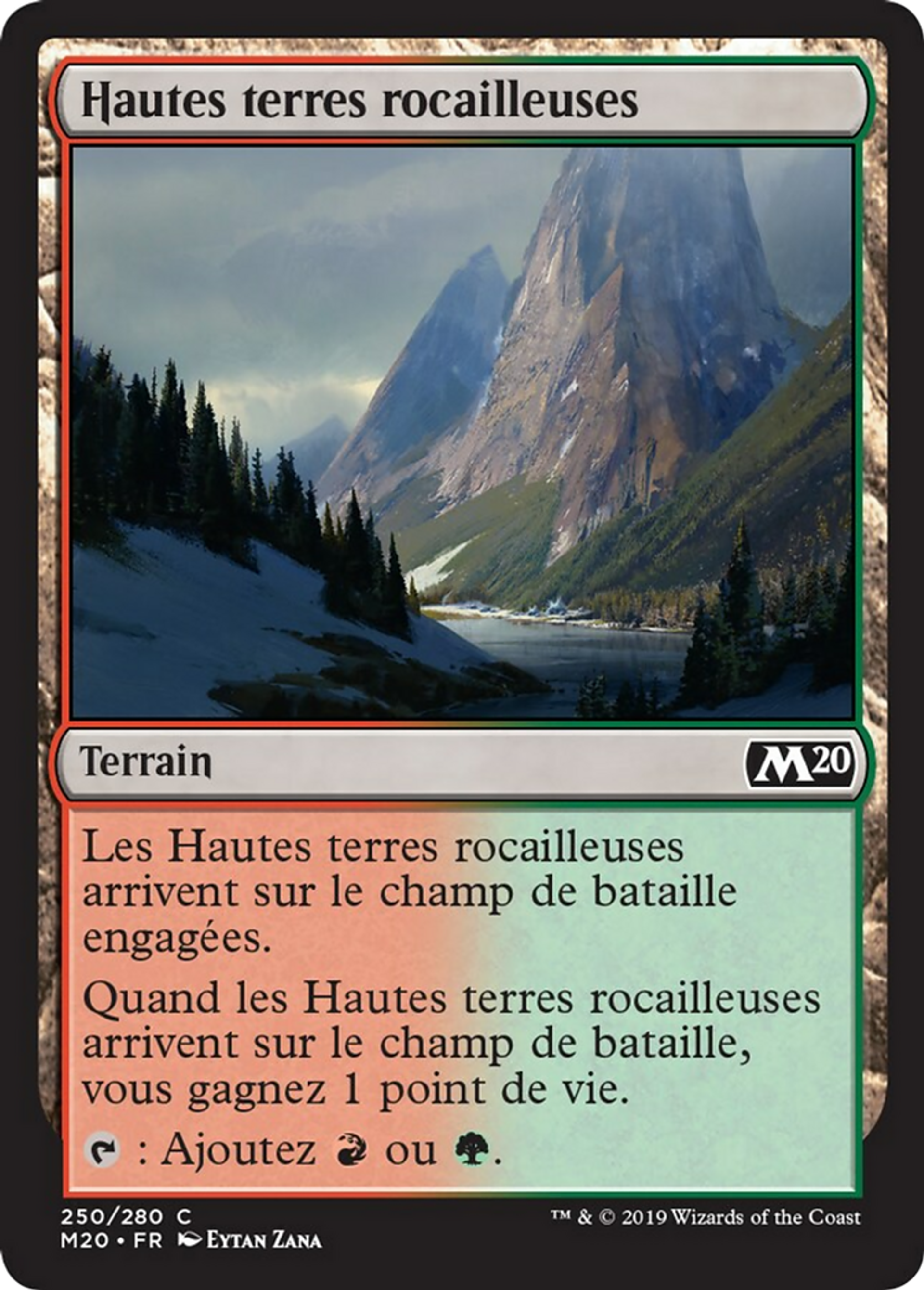 Hautes terres rocailleuses — Core Set 2020 — Magic: The Gathering