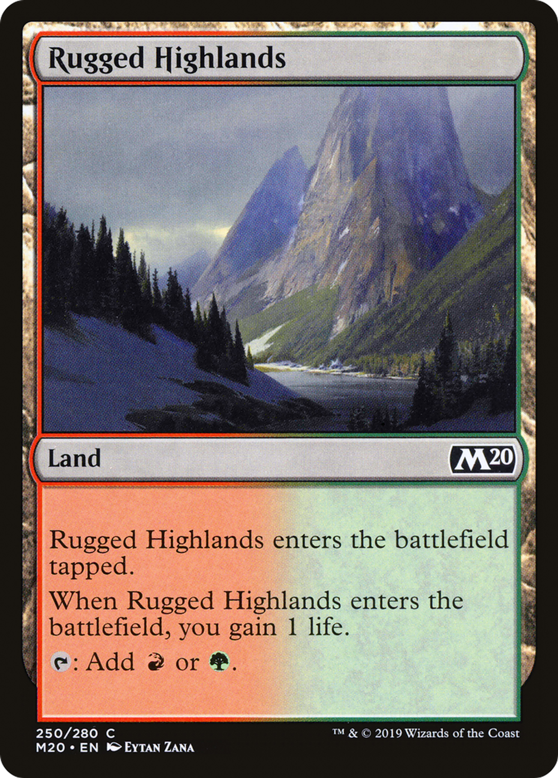 Rugged Highlands — Core Set 2020 — Magic: The Gathering