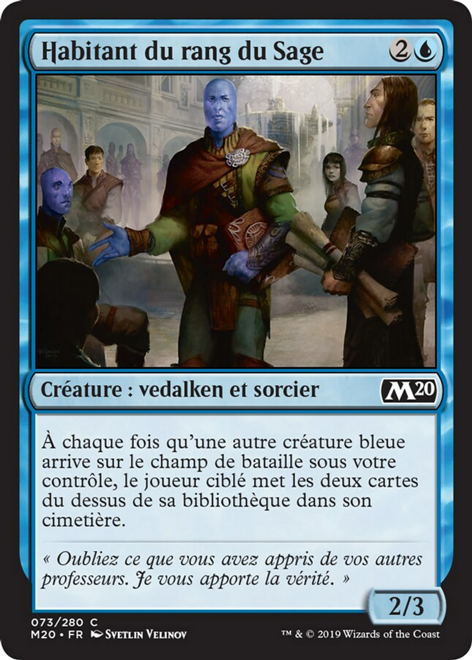 Habitant du rang du Sage — Core Set 2020 — Magic: The Gathering