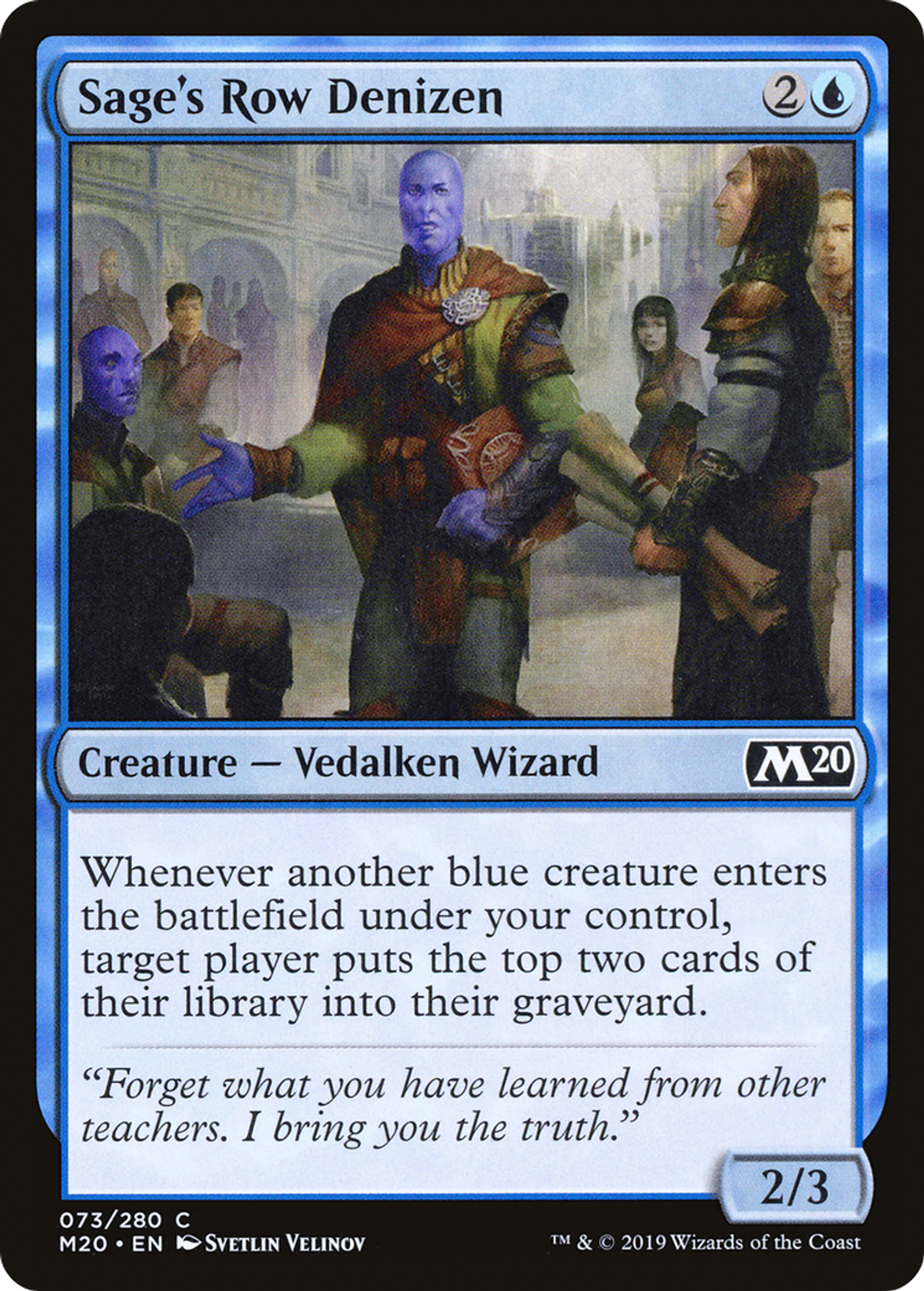 Habitant du rang du Sage — Core Set 2020 — Magic: The Gathering