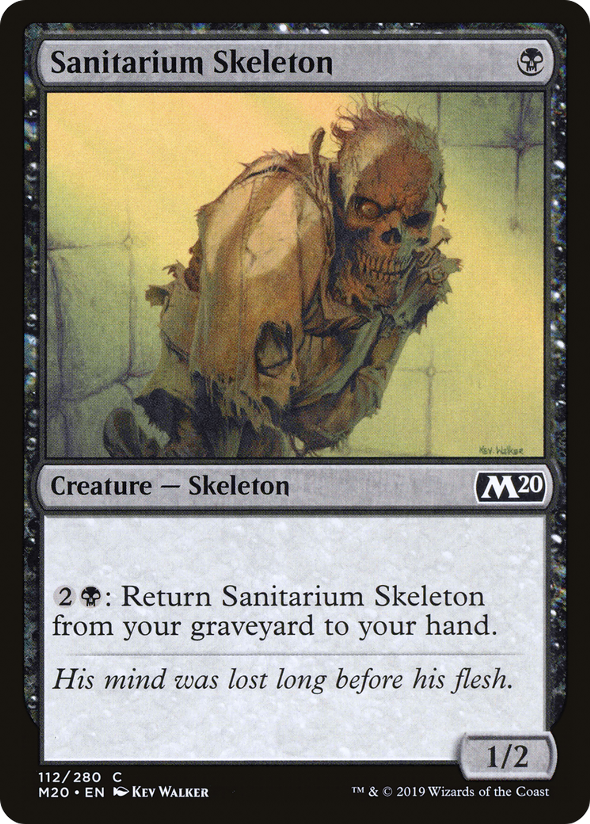 Sanitarium Skeleton — Core Set 2020 — Magic: The Gathering