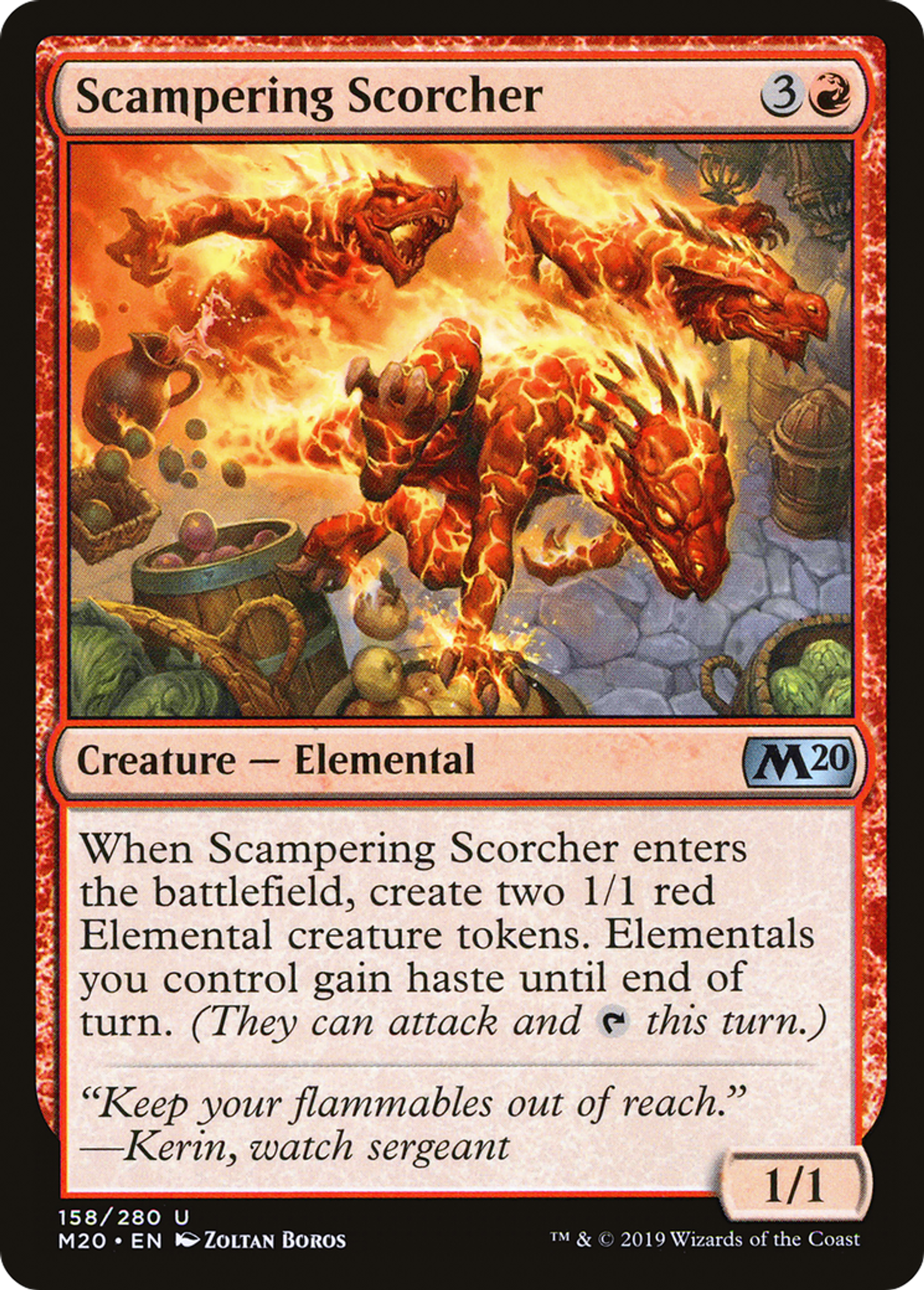 Scampering Scorcher — Core Set 2020 — Magic: The Gathering