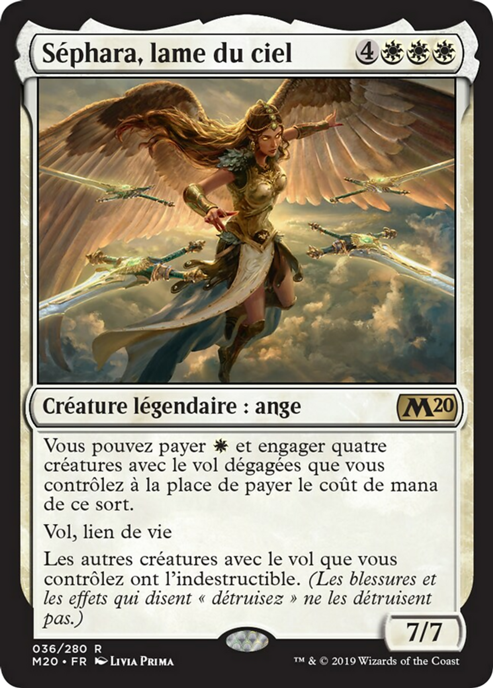 Séphara, lame du ciel — Core Set 2020 — Magic: The Gathering