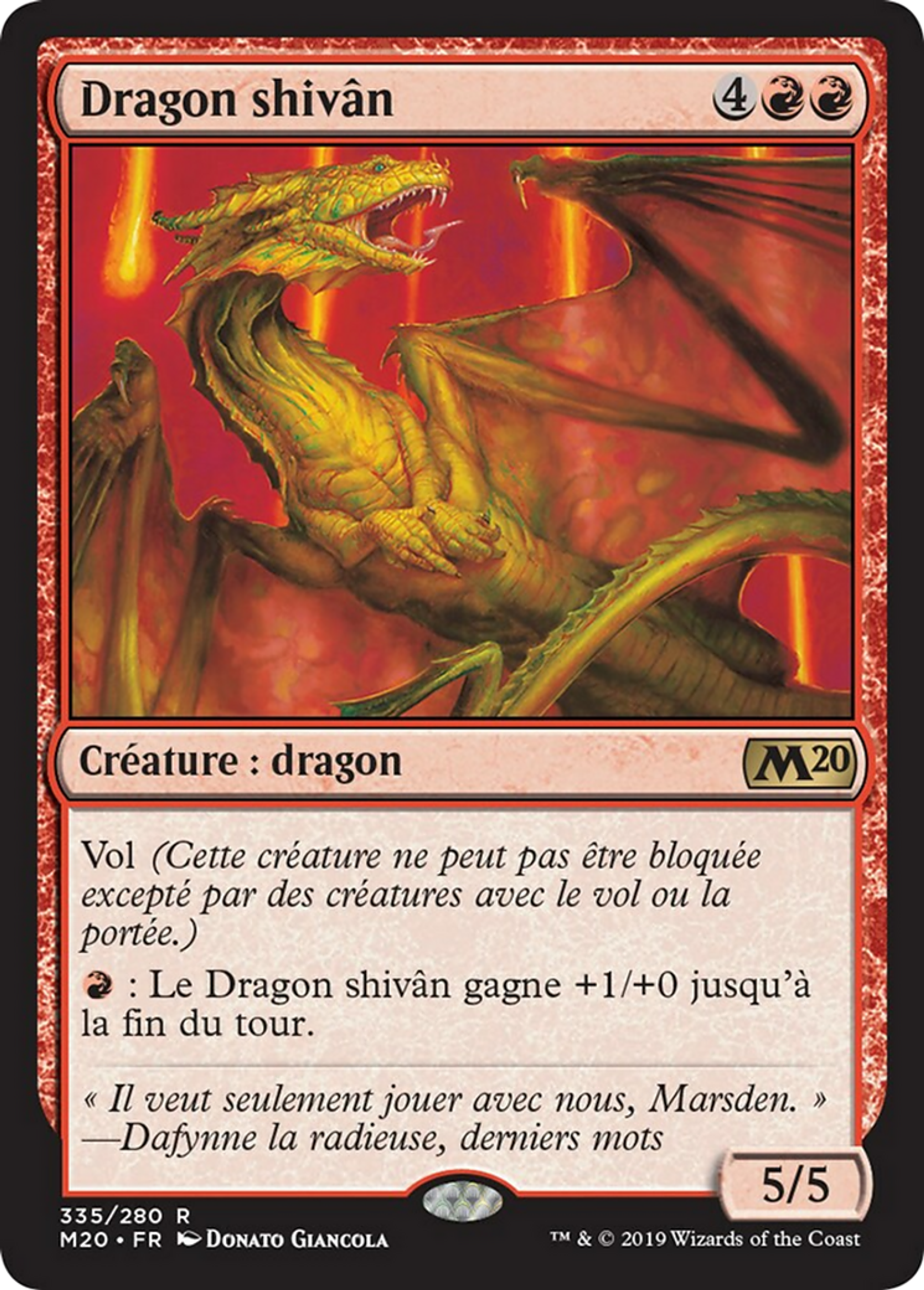 Dragon shivân — Core Set 2020 — Magic: The Gathering