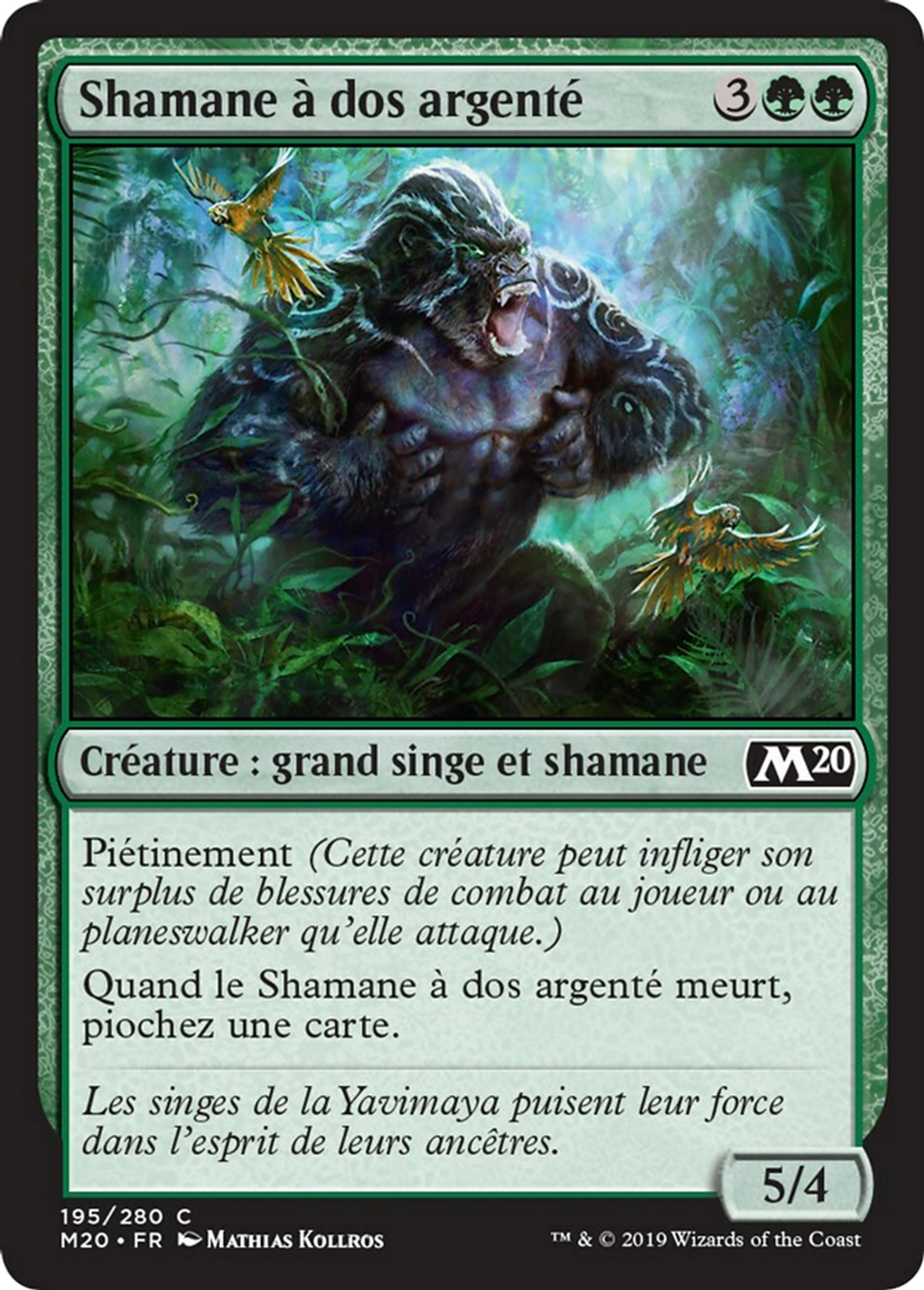 Shamane à dos argenté — Core Set 2020 — Magic: The Gathering