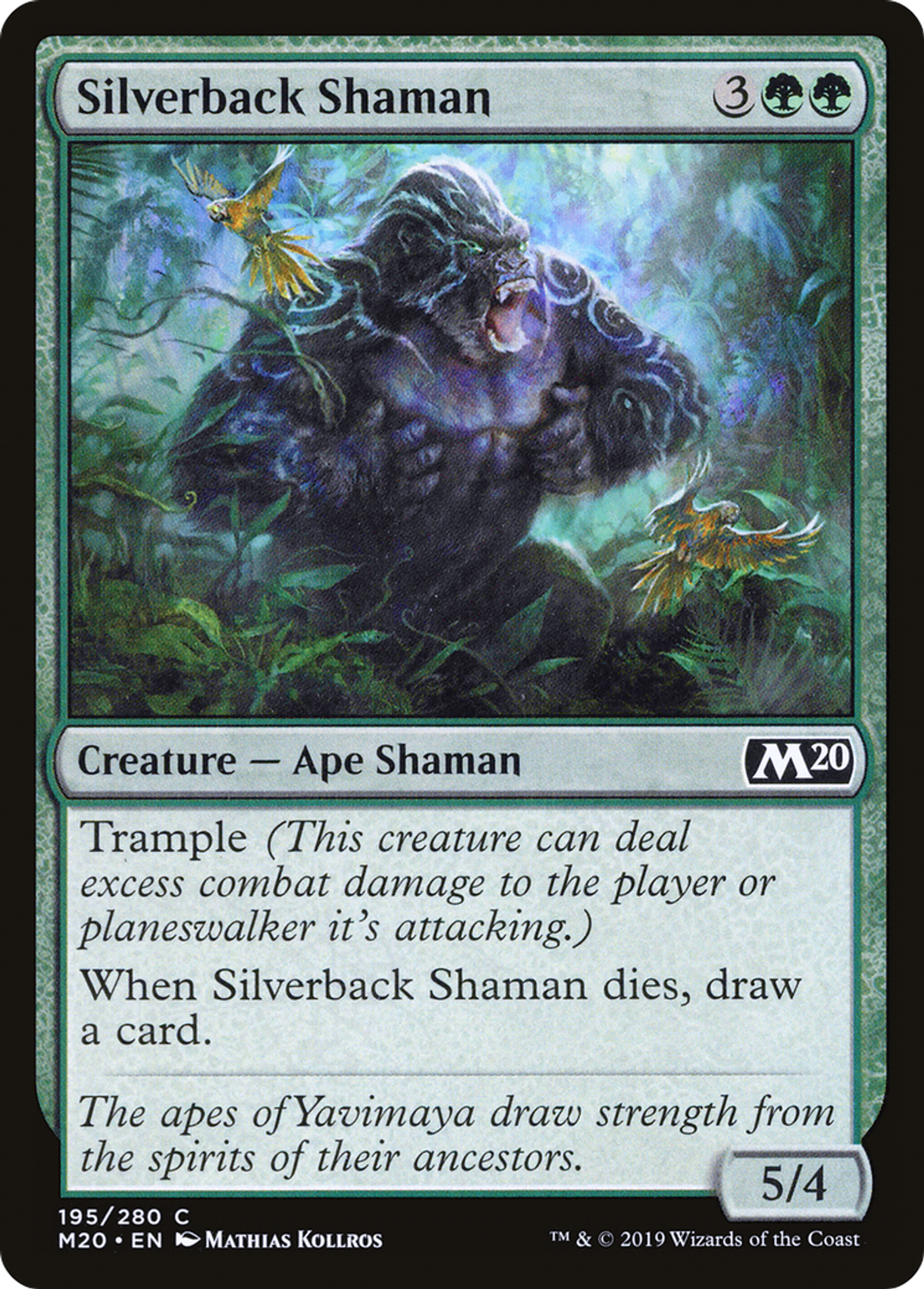 Silverback Shaman — Core Set 2020 — Magic: The Gathering