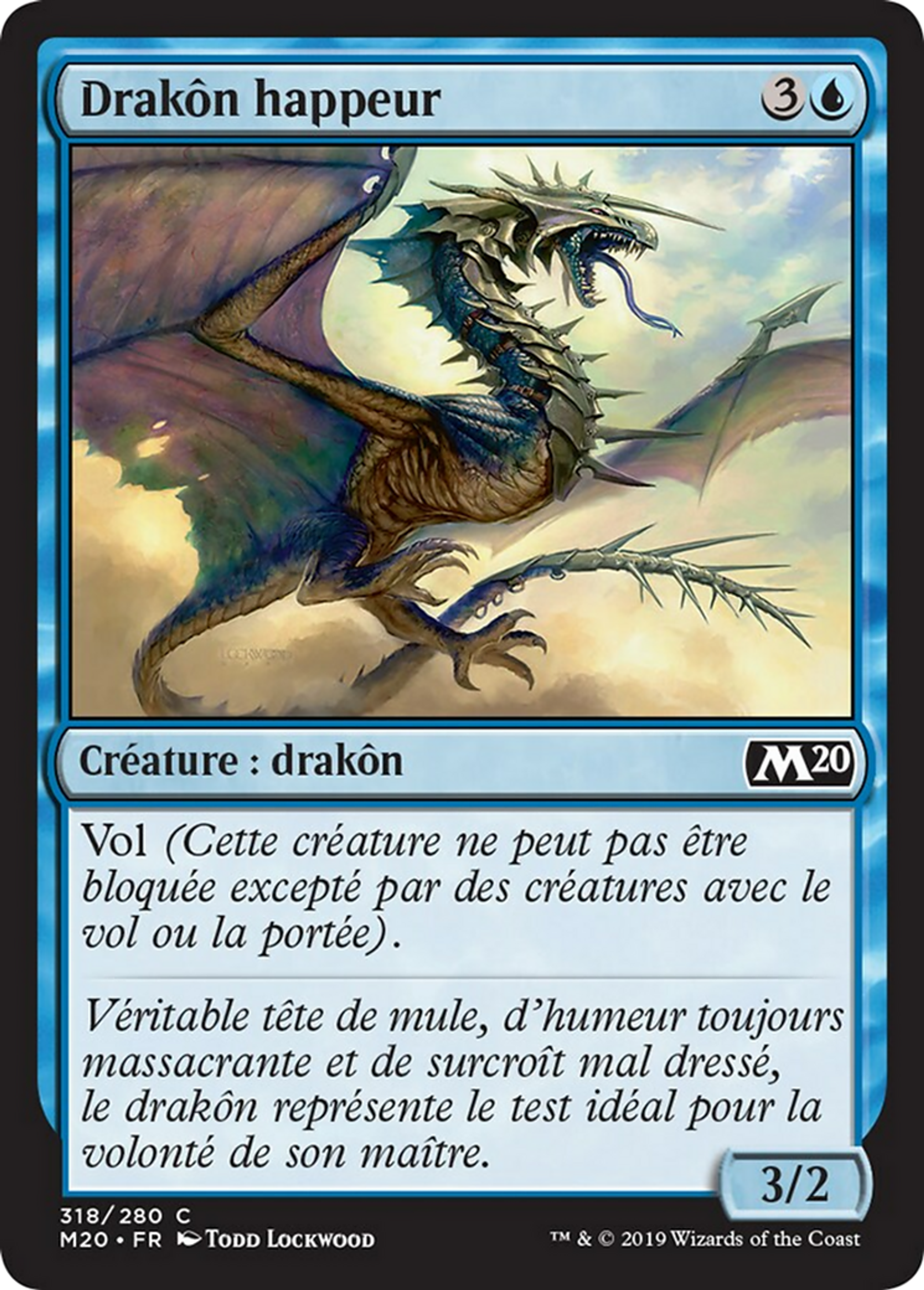 Drakôn happeur — Core Set 2020 — Magic: The Gathering