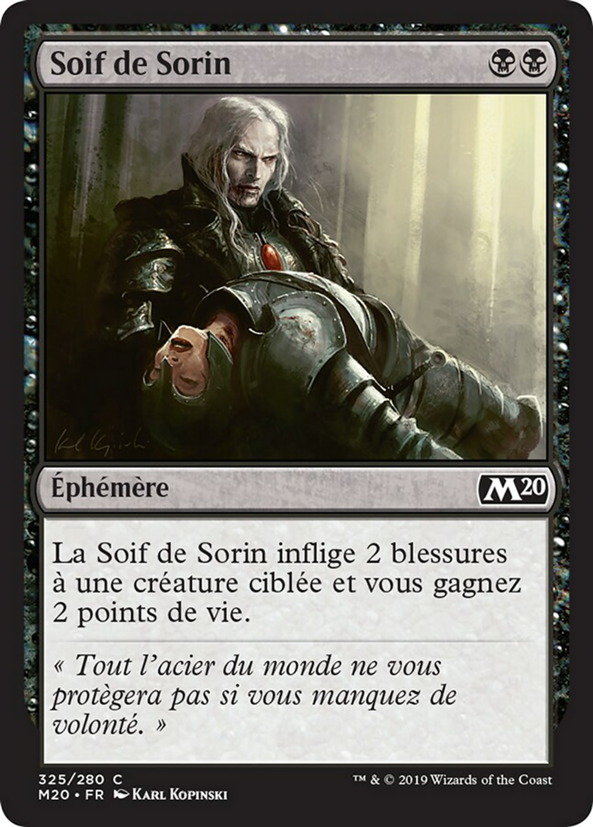 Soif de Sorin — Core Set 2020 — Magic: The Gathering