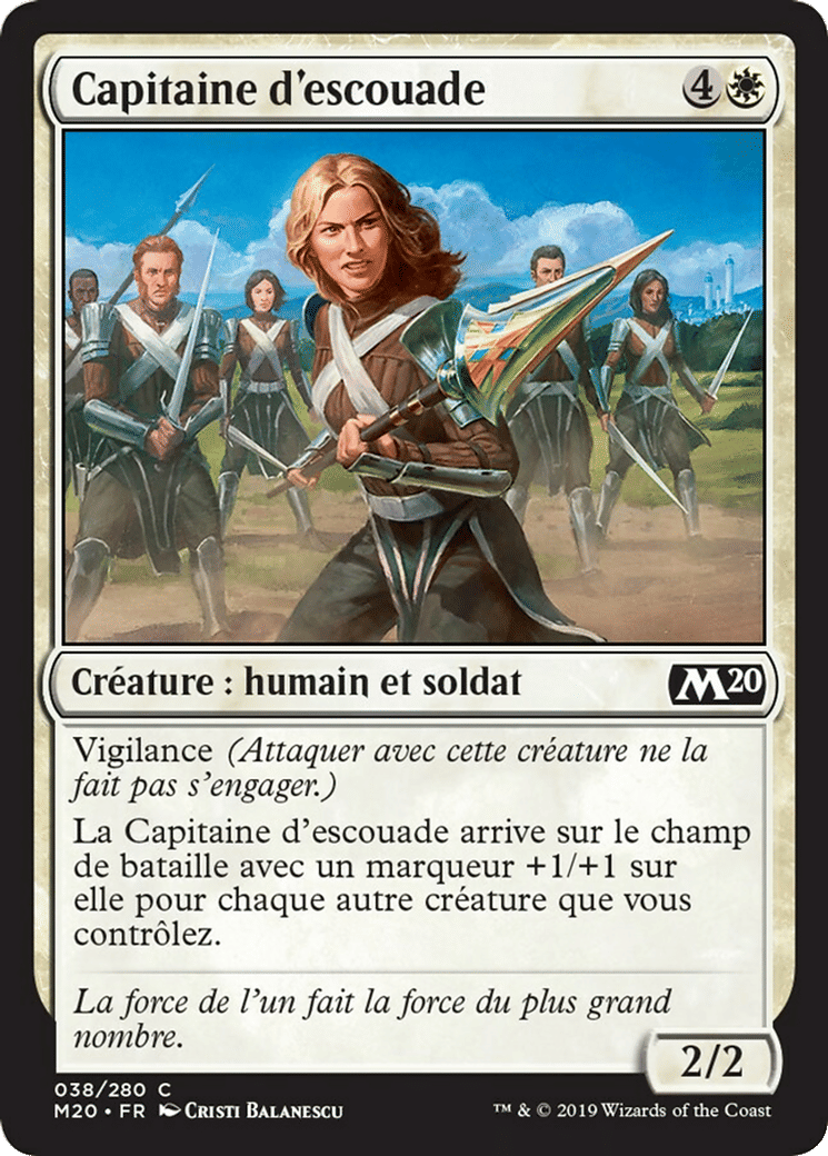 Capitaine d'escouade — Core Set 2020 — Magic: The Gathering