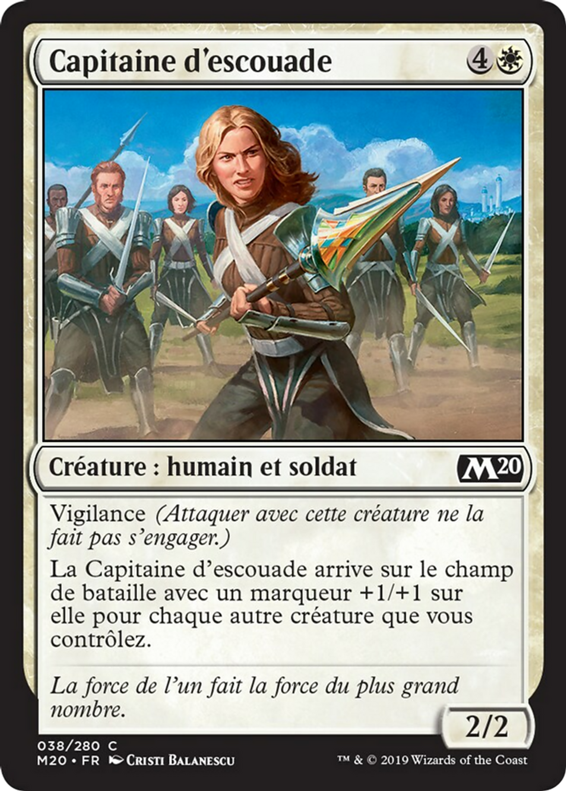 Capitaine d'escouade — Core Set 2020 — Magic: The Gathering